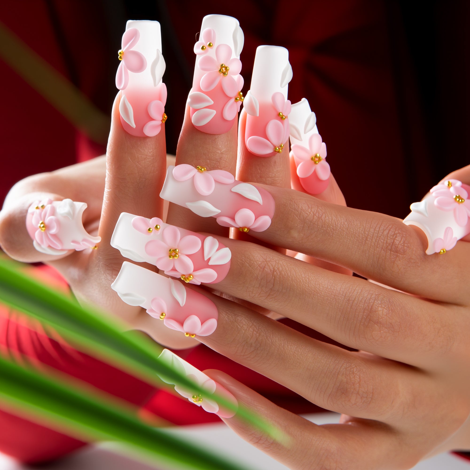 Sakura Petal Handmade Nails H756