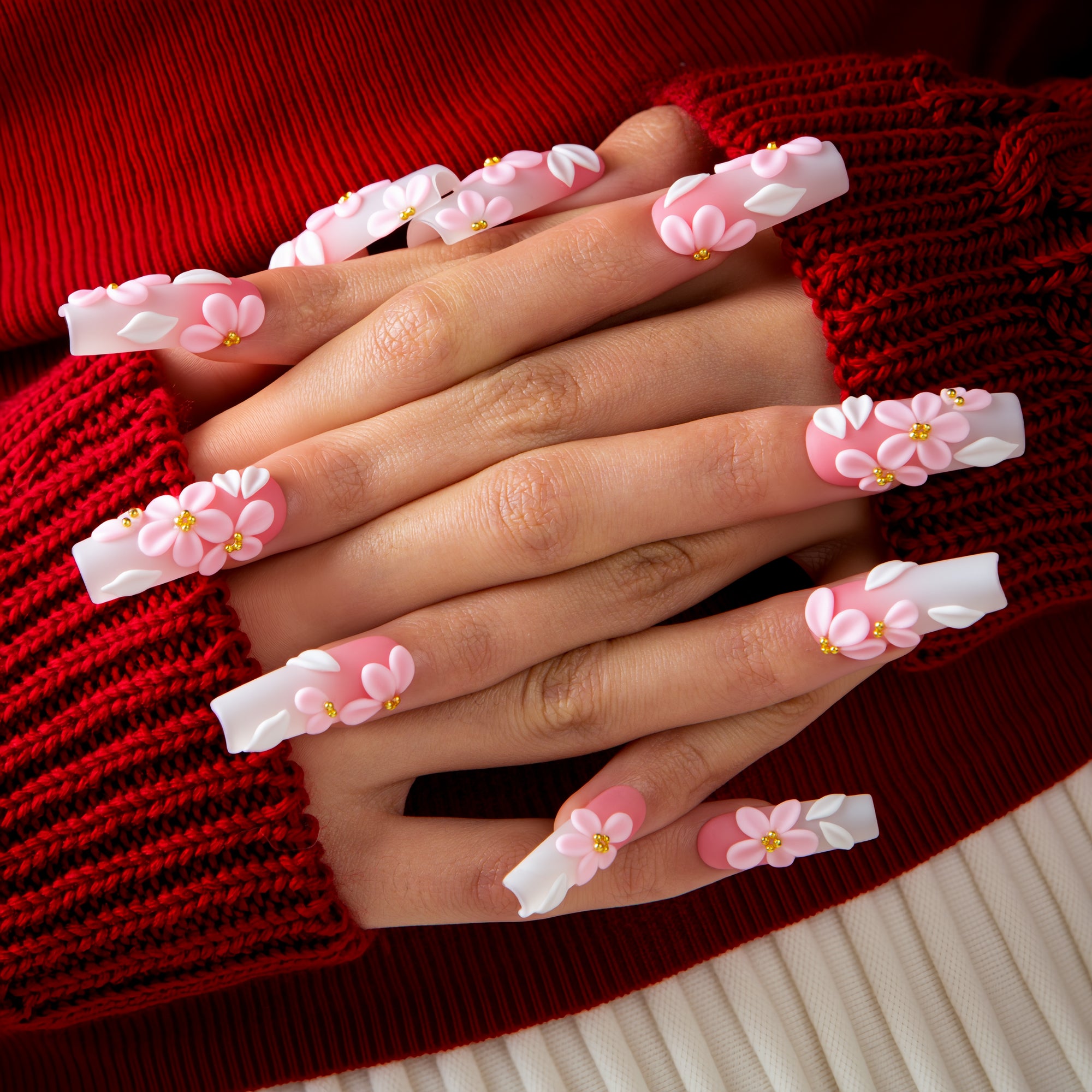 Sakura Petal Handmade Nails H756