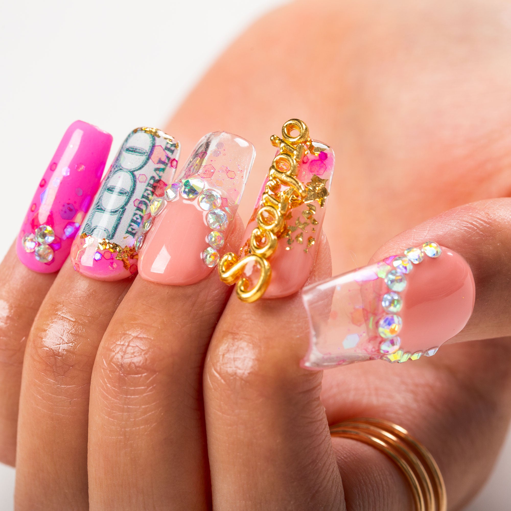 Birthday Queen Handmade Nails H509