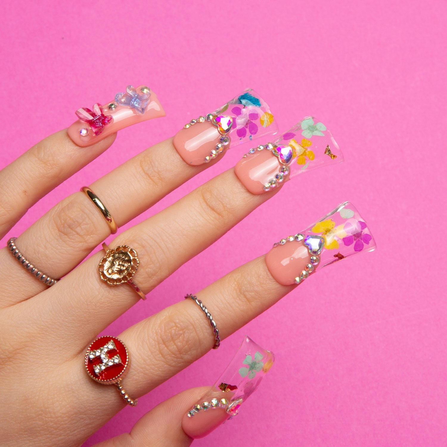 Flora Handmade Duck Nails H176 RTS
