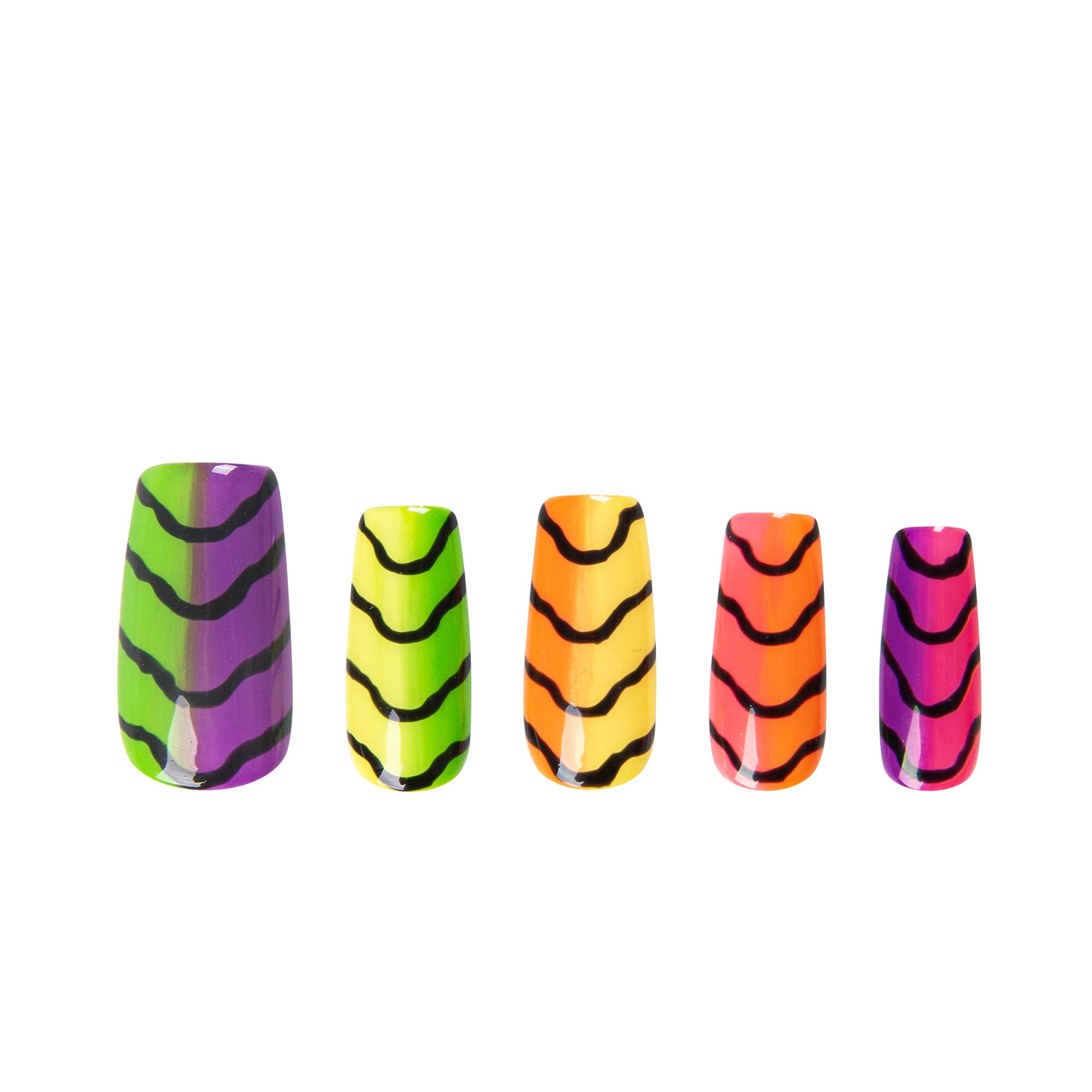 Neon Scales Handmade Nails H517