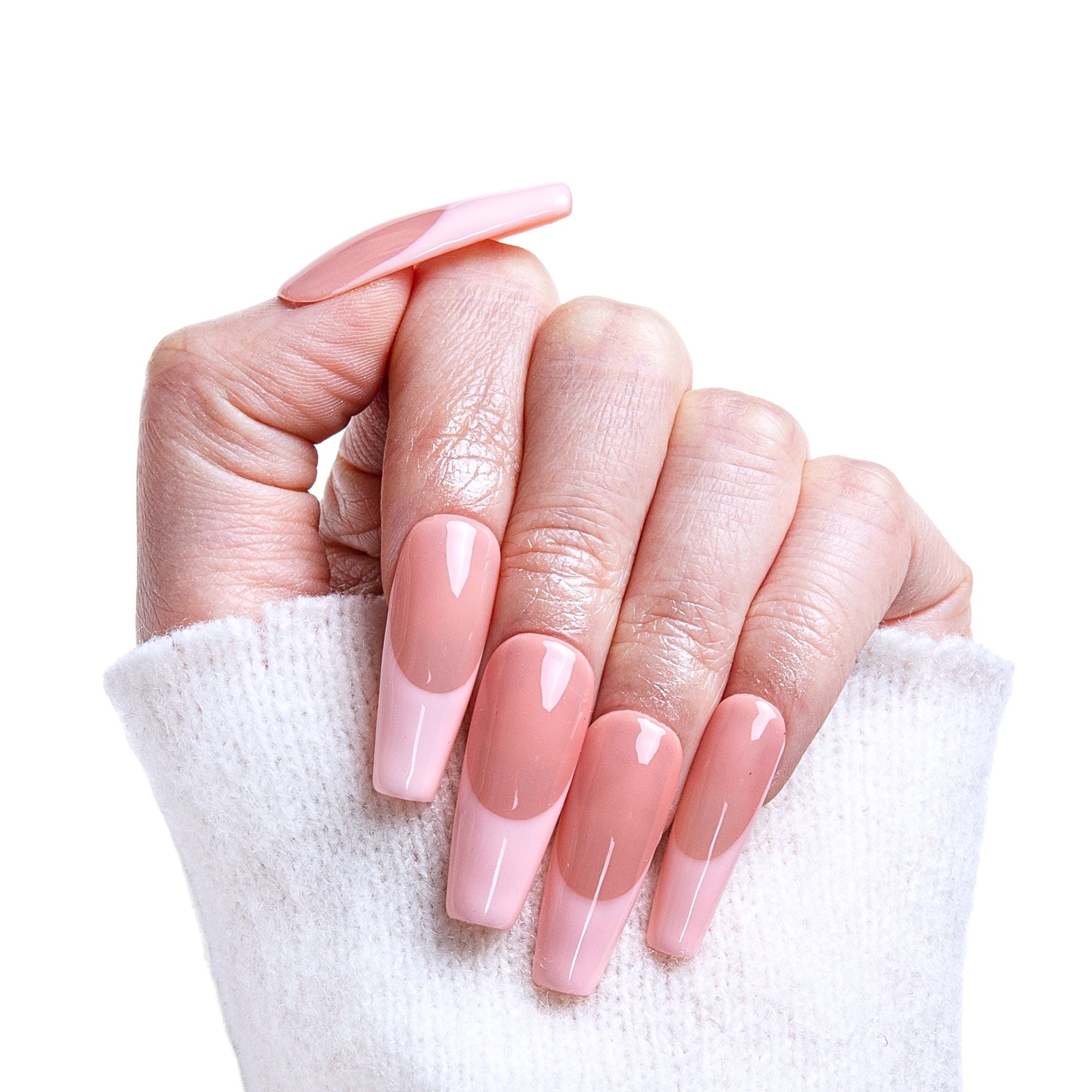 Misty Morning Handmade Nails F010