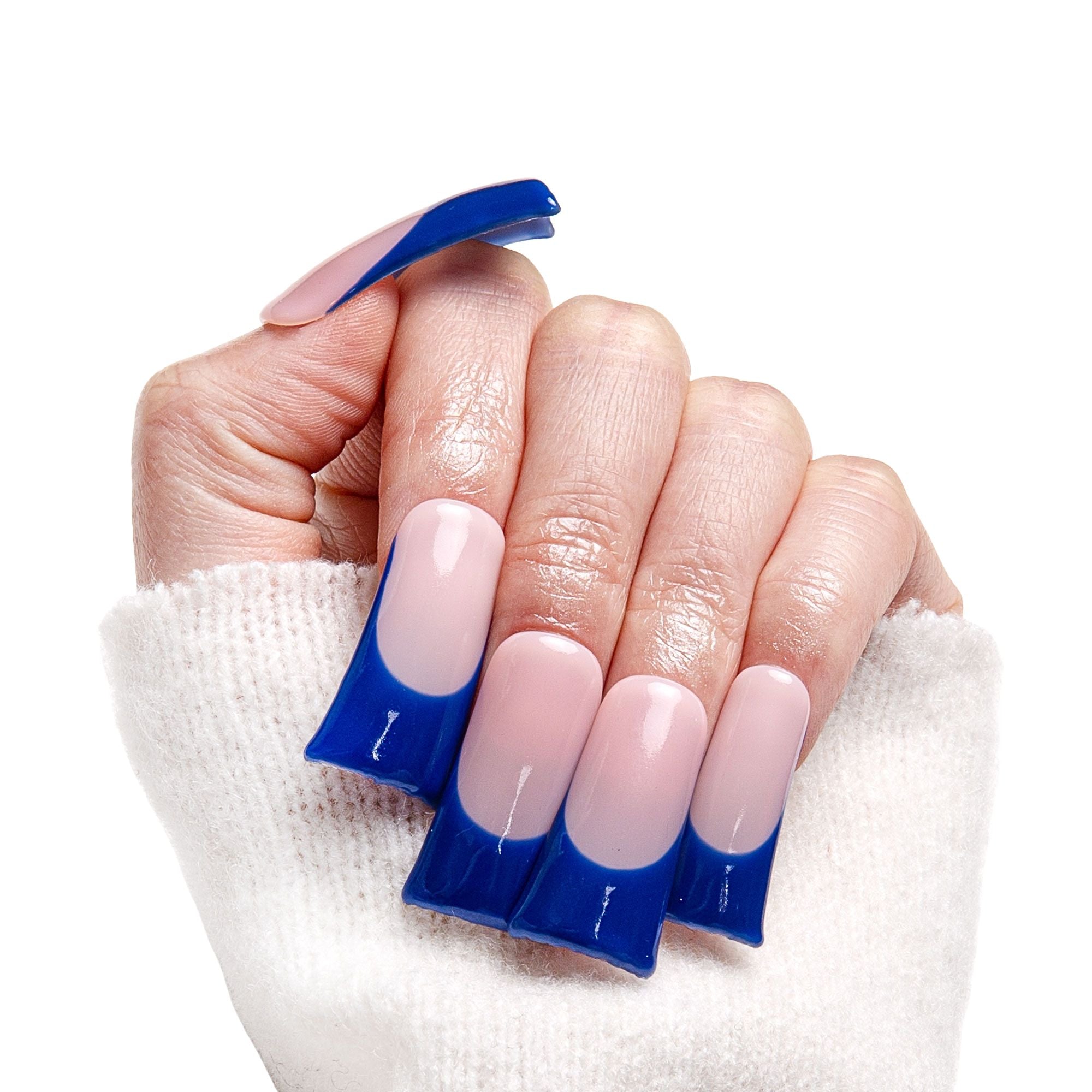 Navy Nights Handmade Nails F011