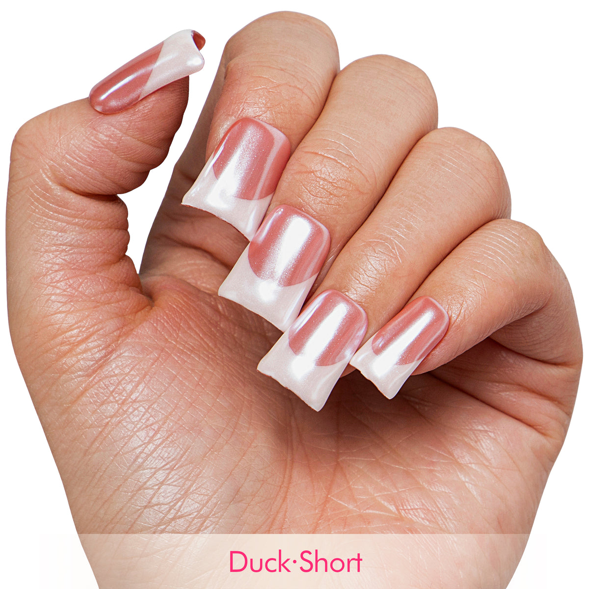 Pearl perfection Handmade Nails F016