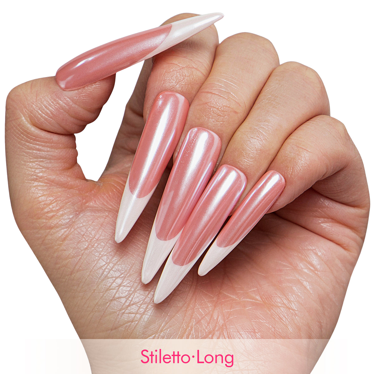 Pearl perfection Handmade Nails F016