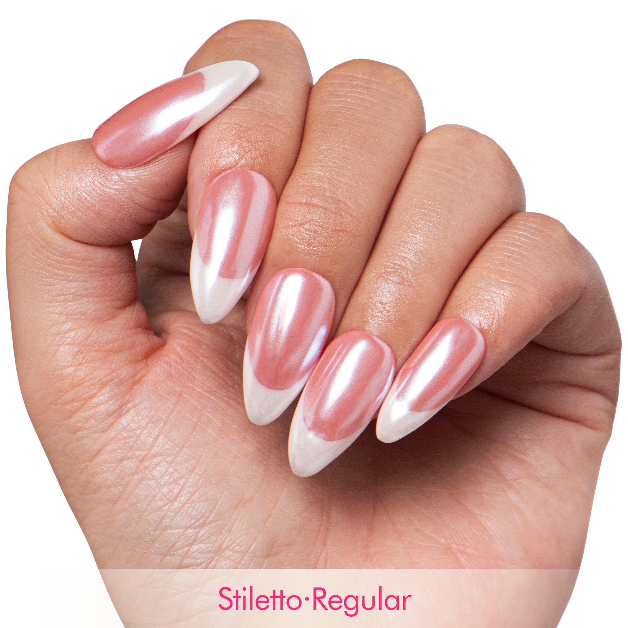 Pearl perfection Handmade Nails F016