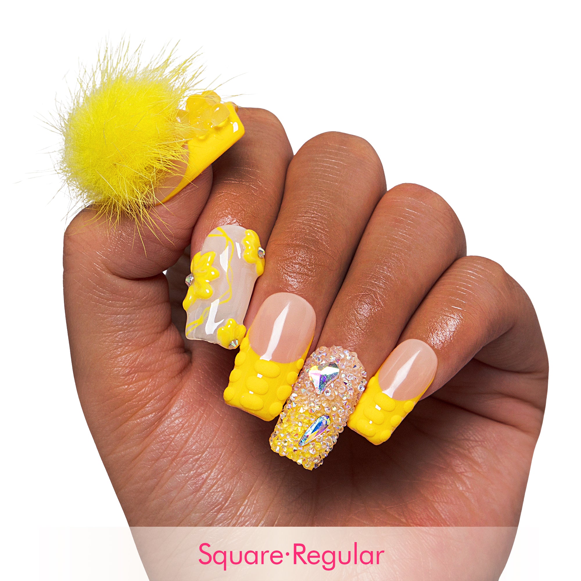 Yummy French Tip Handmade Nails H131