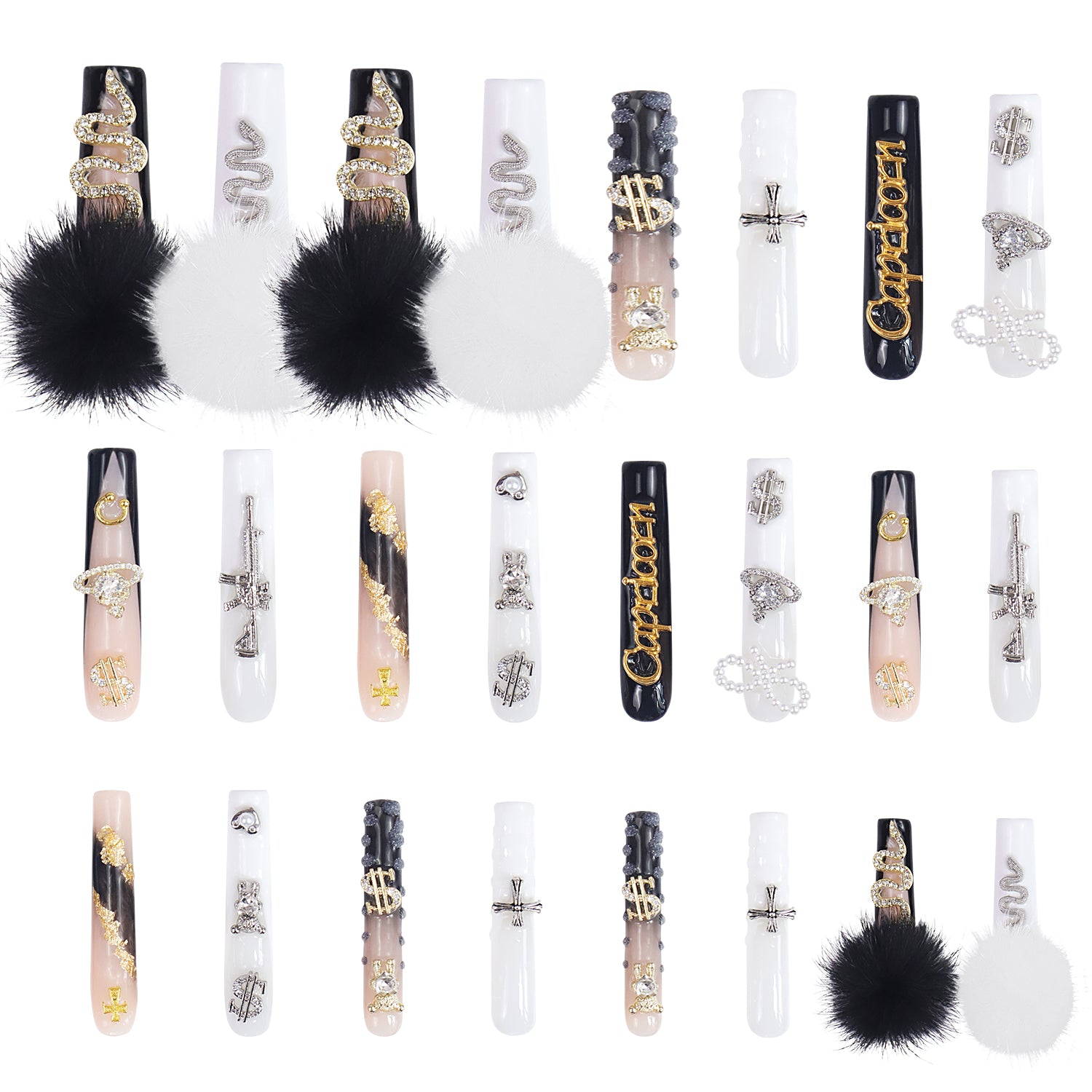 Capricorn Handmade Nails 24pcs H138