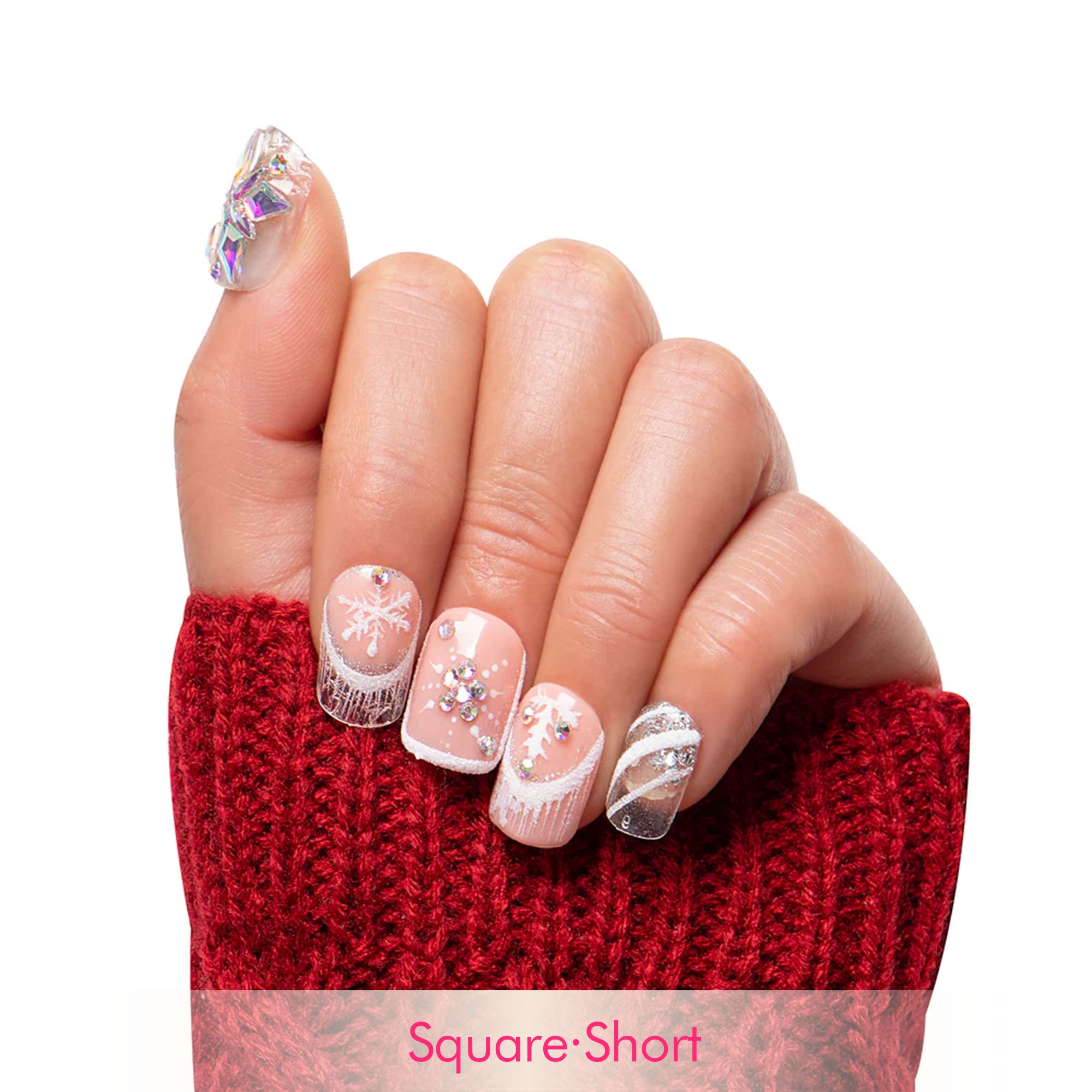 Snowy Moonlight Handmade Nails H142