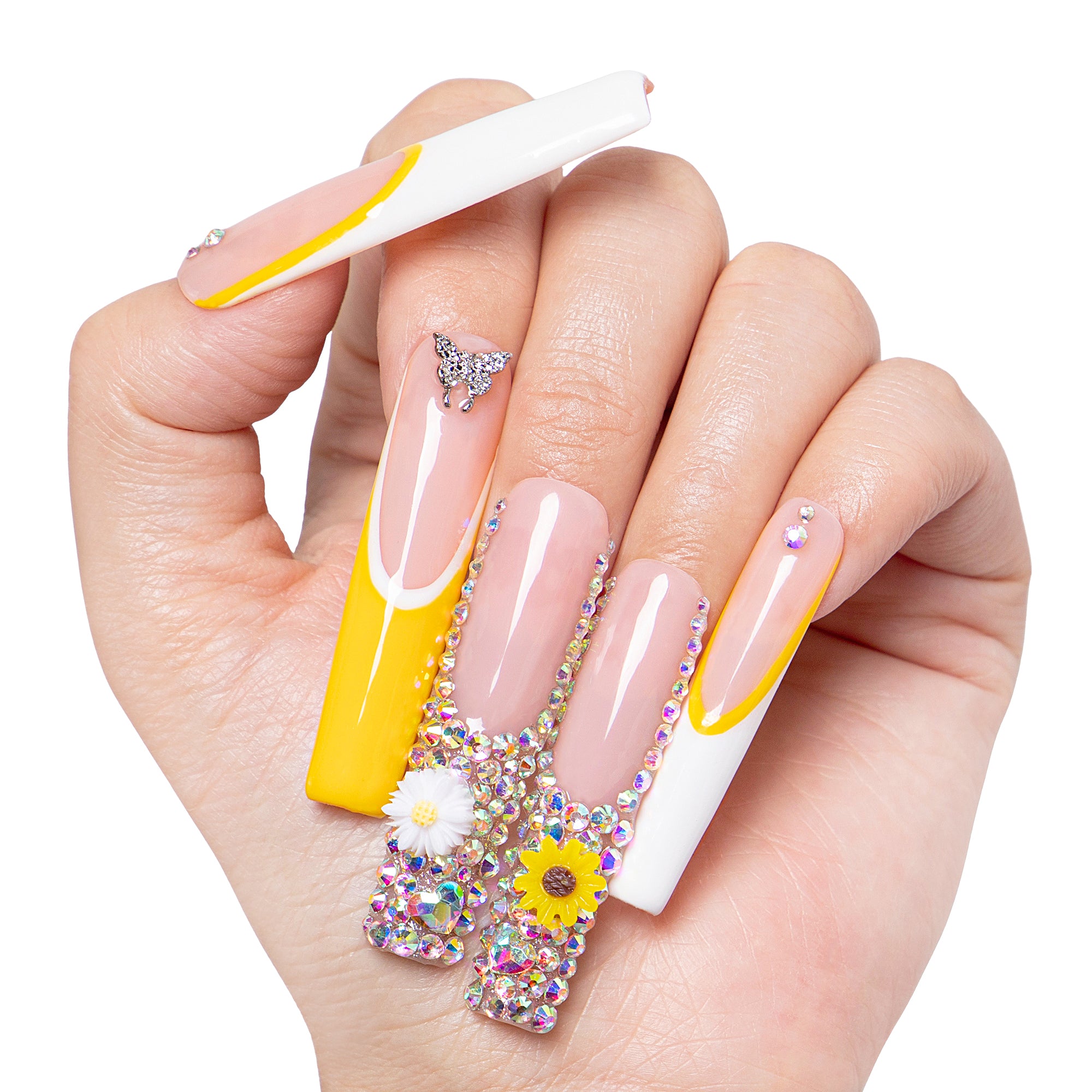 Sunflower Handmade Nails H143