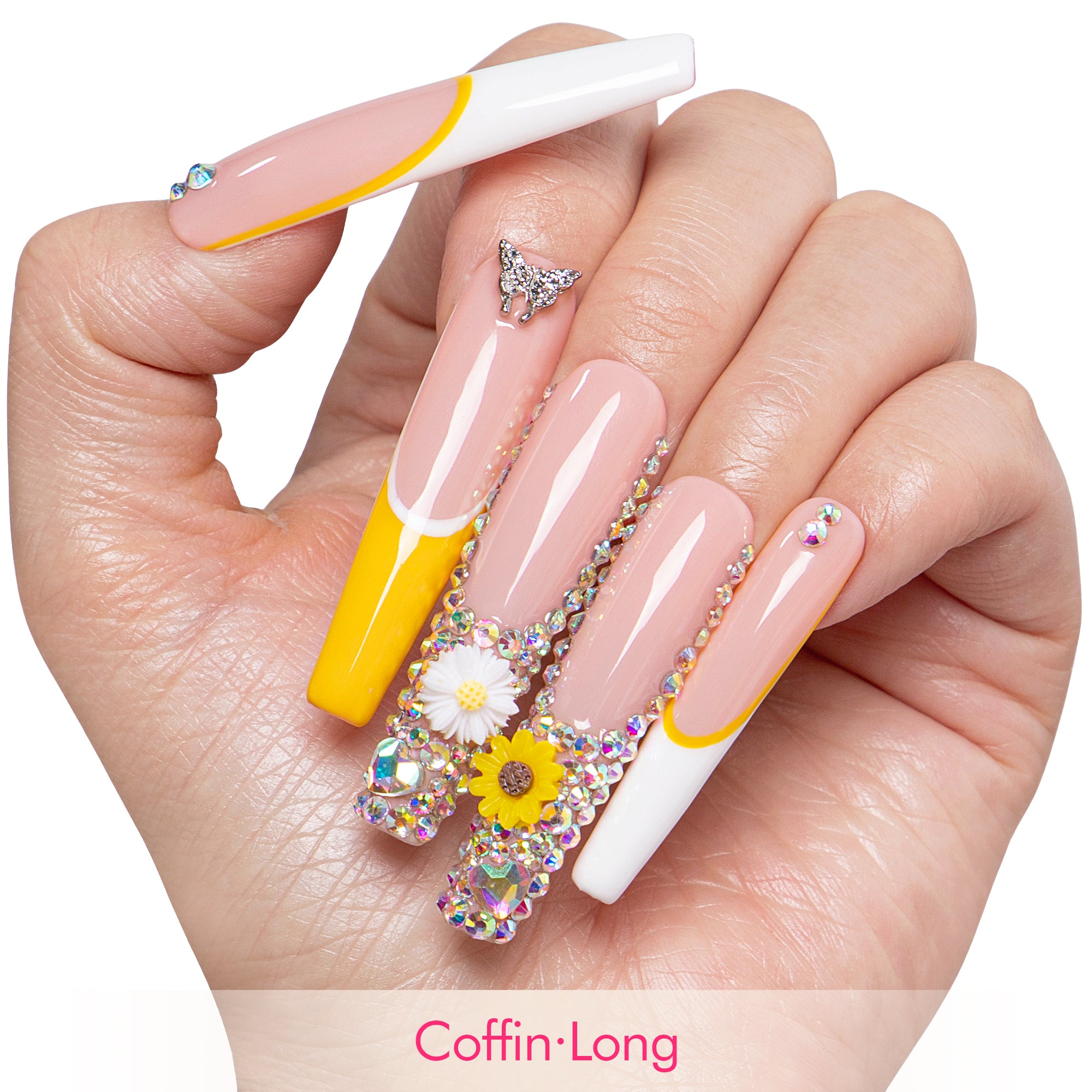 Sunflower Handmade Nails H143