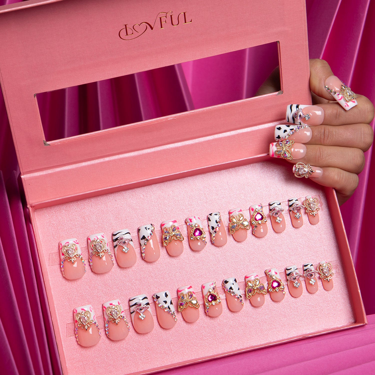 Rolling Luxe Handmade Nails 24pcs H144