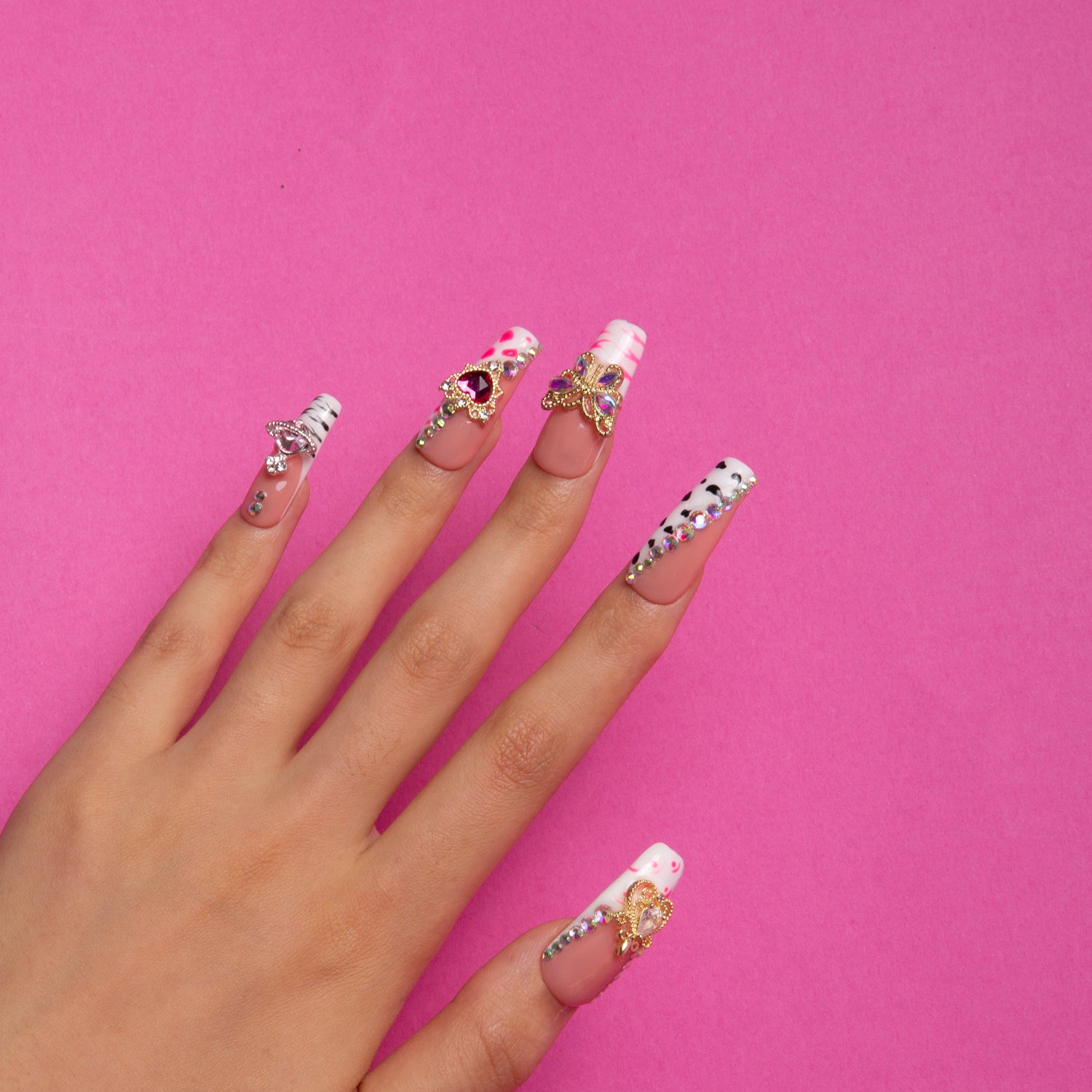 Rolling Luxe Handmade Coffin Nails H144 RTS