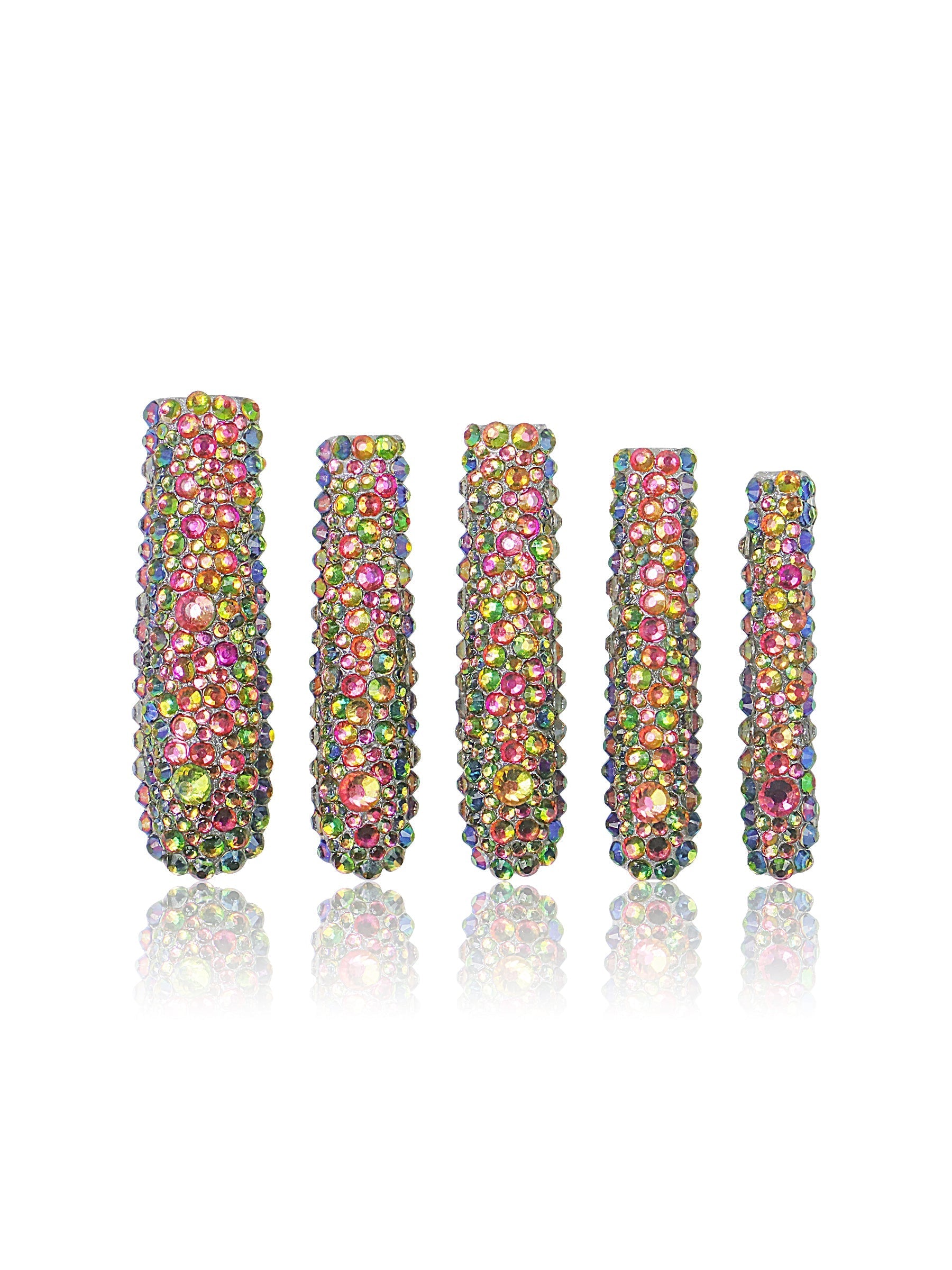 radiant rhinestone press on nails