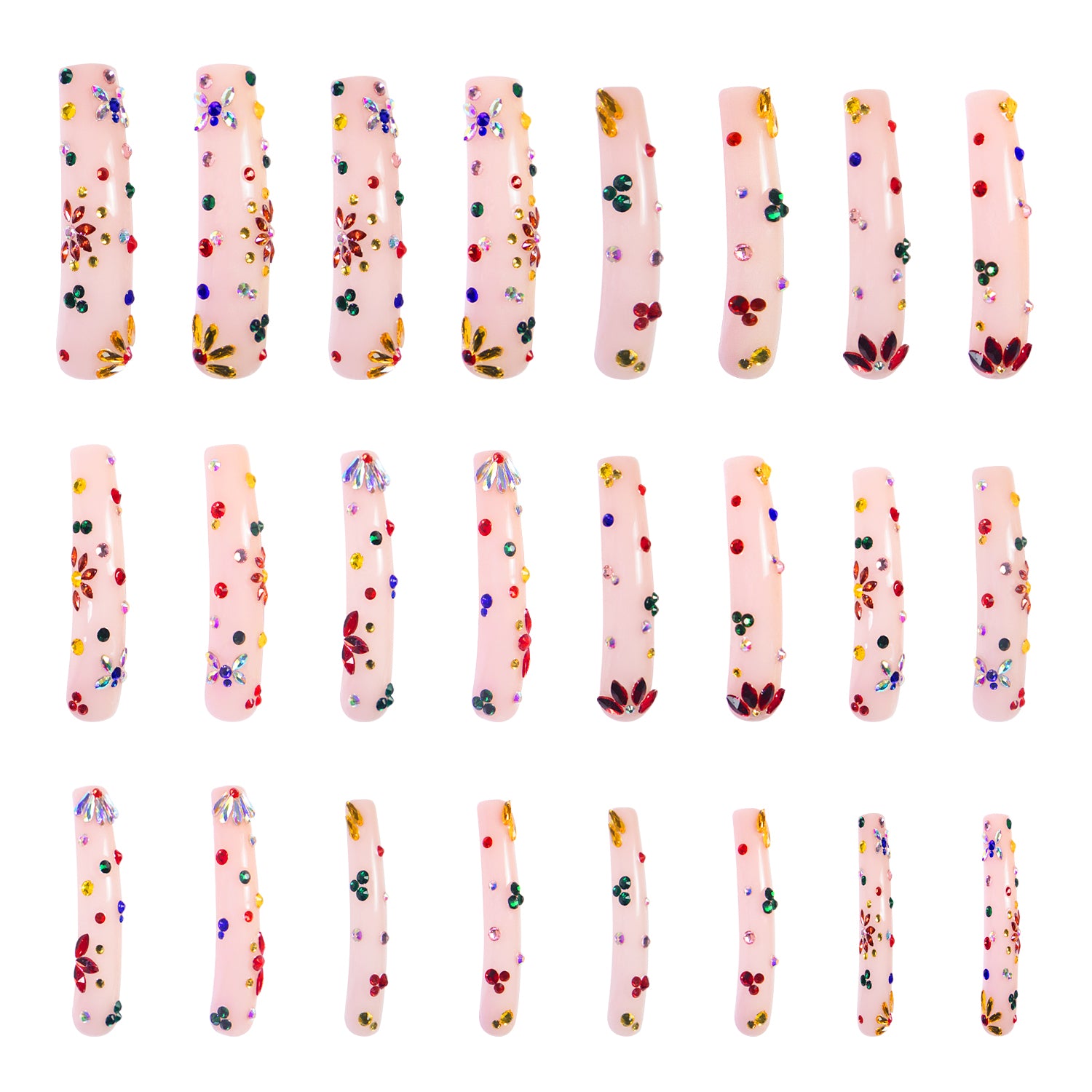 Treasure Handmade Nails 24pcs H155