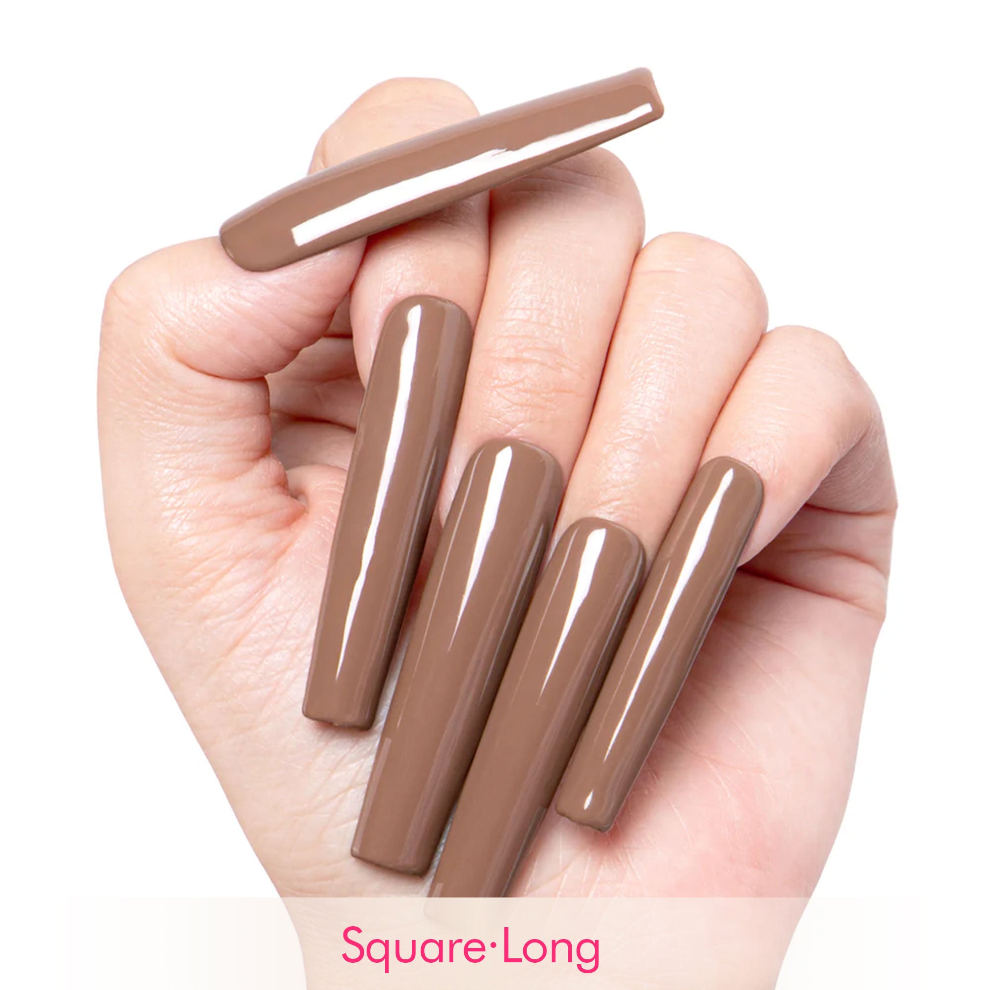 Cappuccino Handmade Nails H16