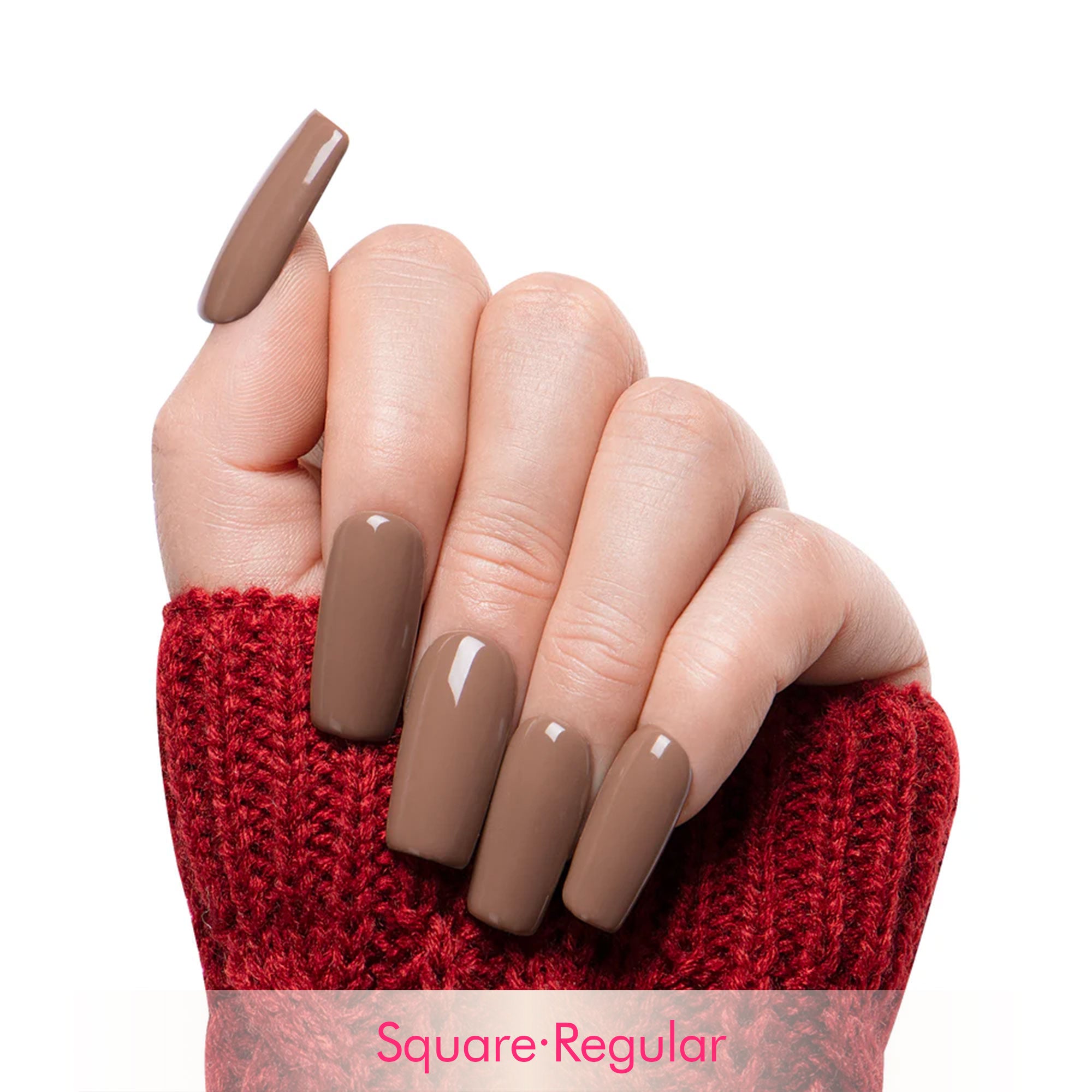 Cappuccino Handmade Nails H16