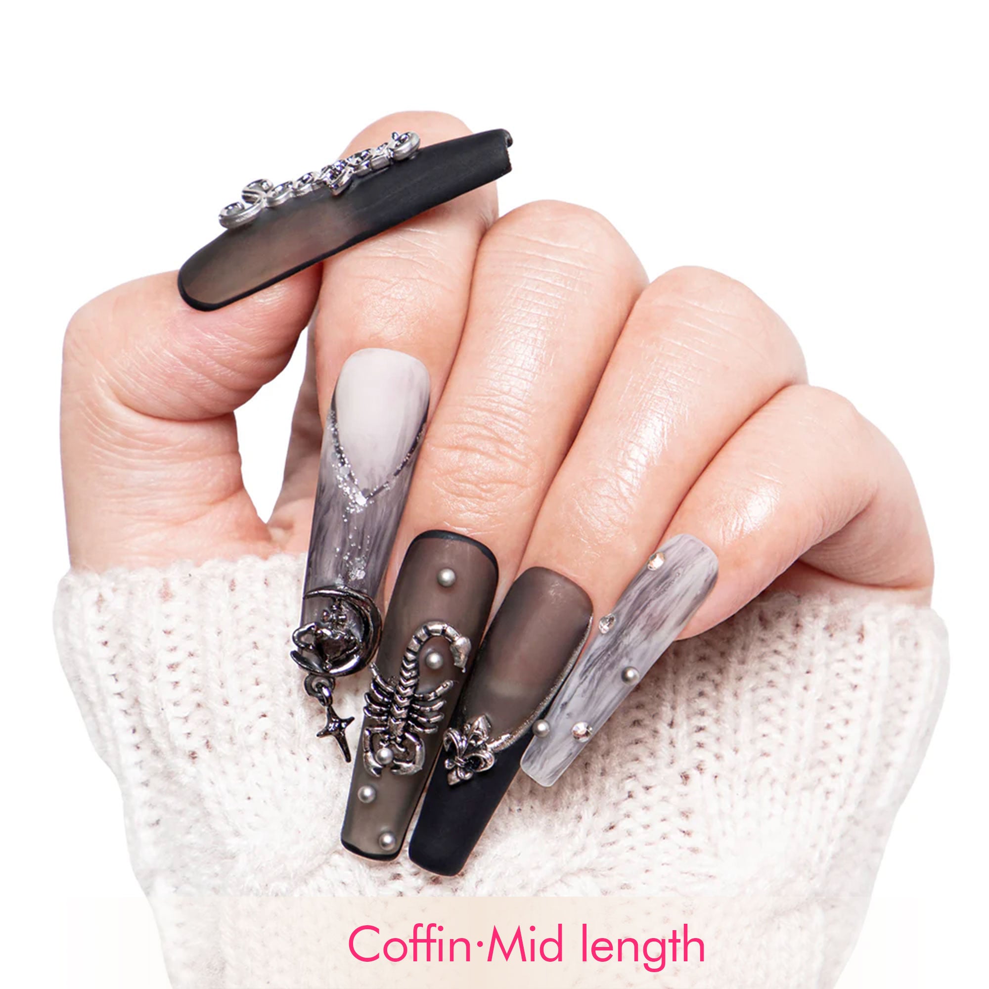 Scorpio Handmade Nails H166