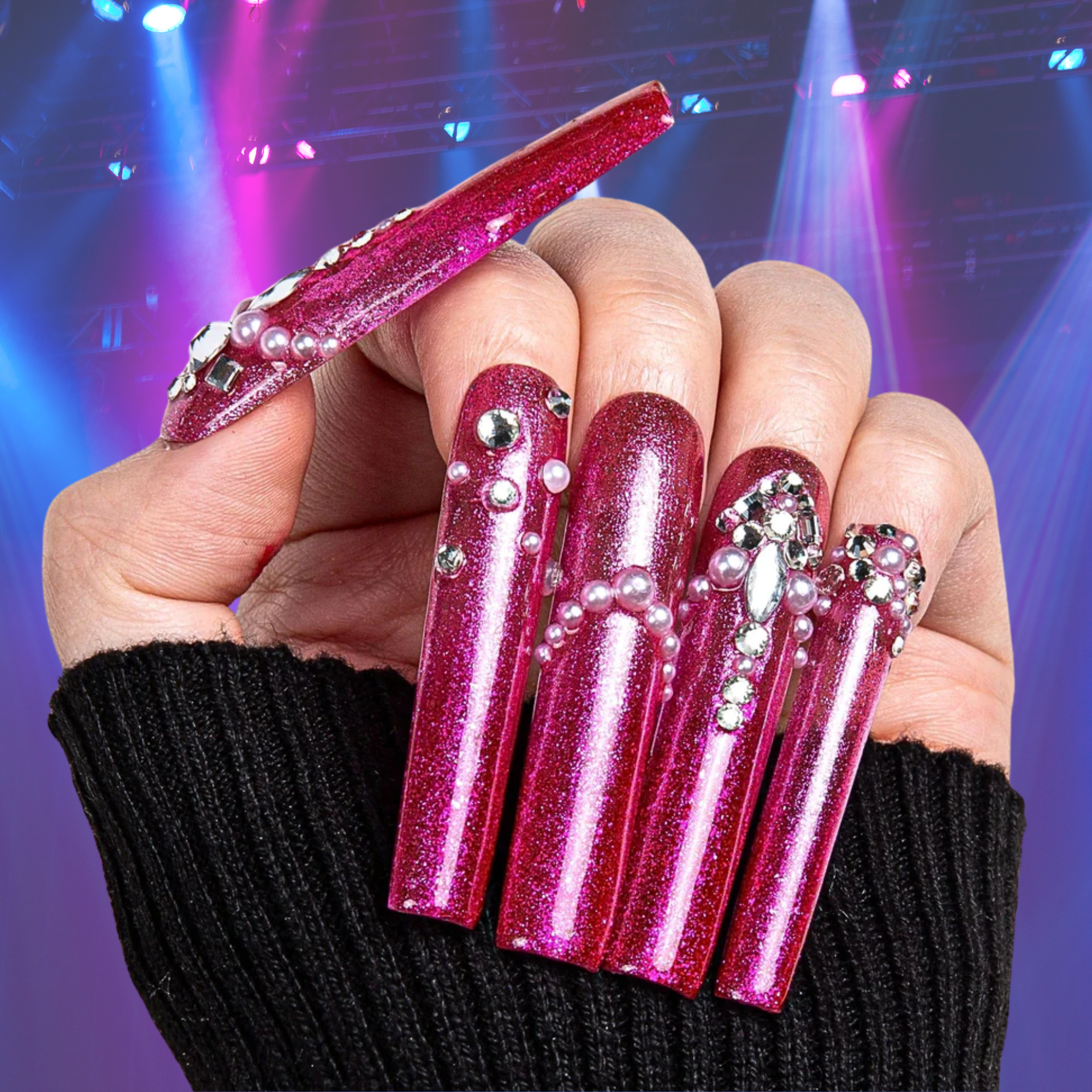 Moonlit Mirage Handmade Nails H168