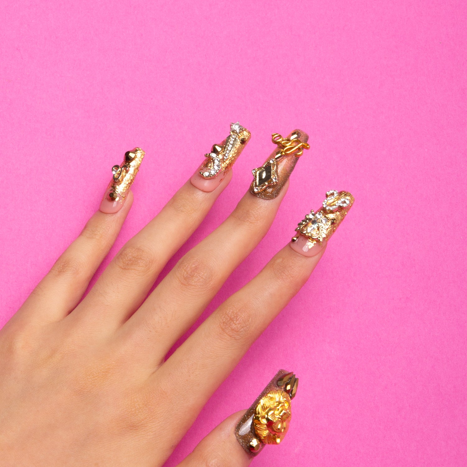 Leo Handmade Coffin Nails H170 RTS