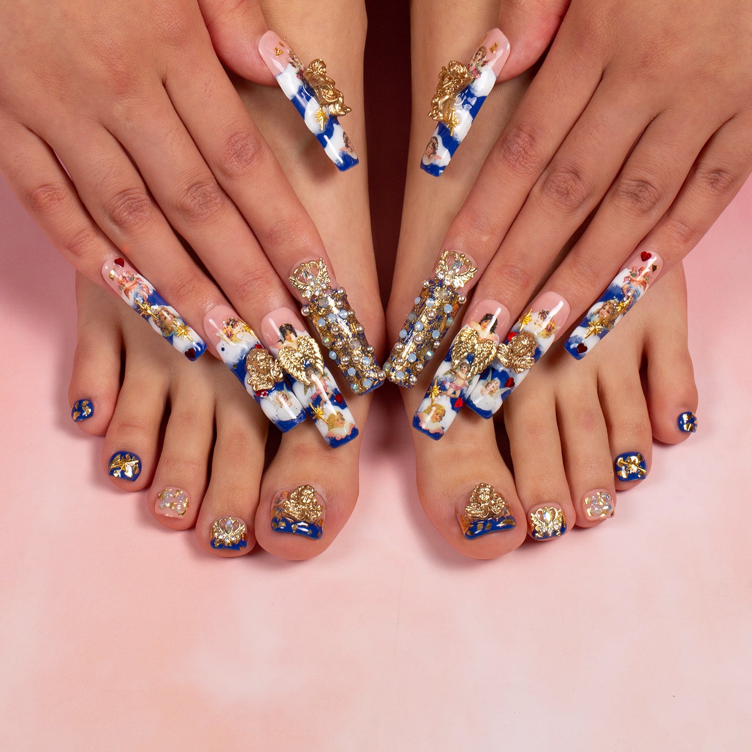 The Palace of Murals Combo Set Handmade Nails H174+T174
