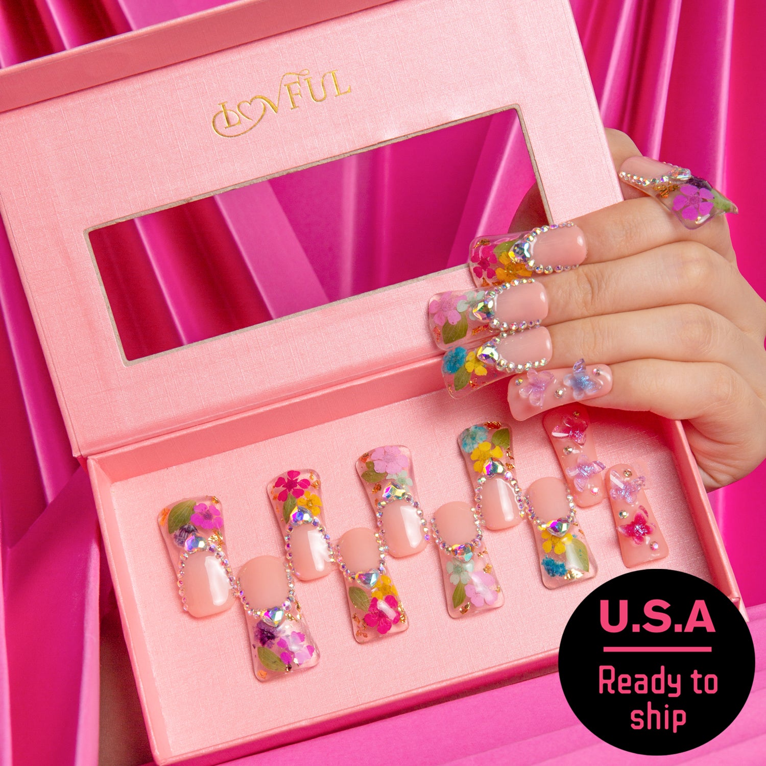 Flora Handmade Duck Nails H176 RTS