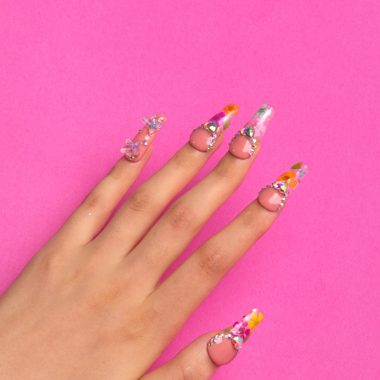 Flora Handmade Coffin Nails H176 RTS