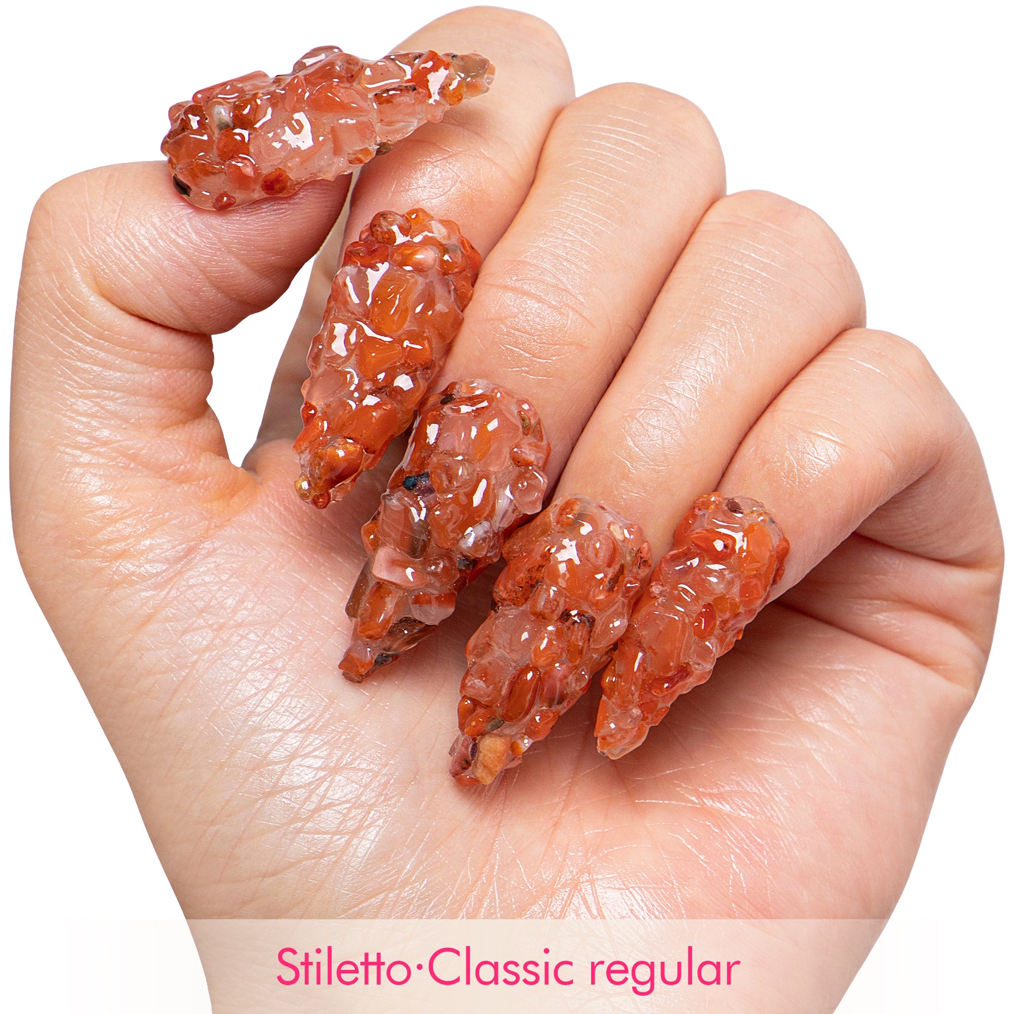 Red Jasper Handmade Nails H177