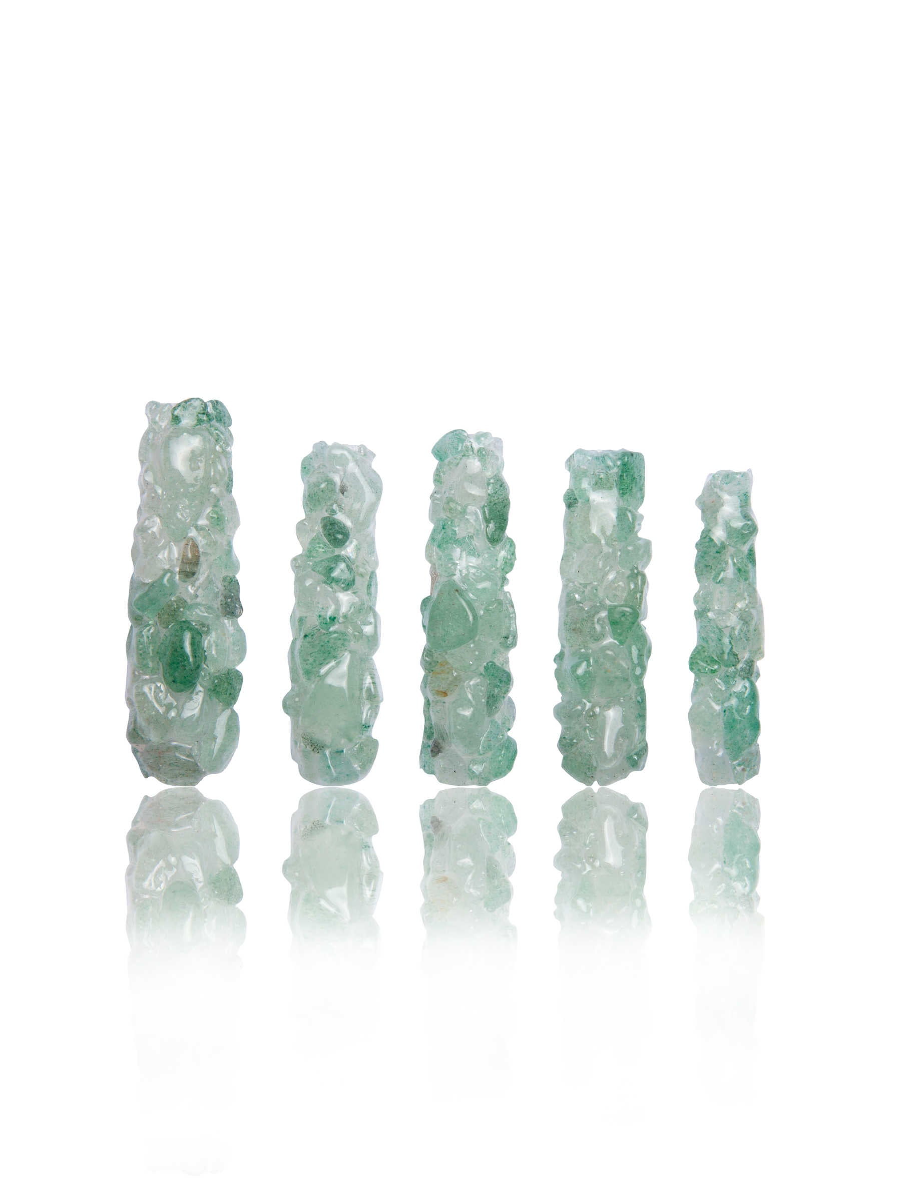 Green Aventurine Crystal Press-on Nails