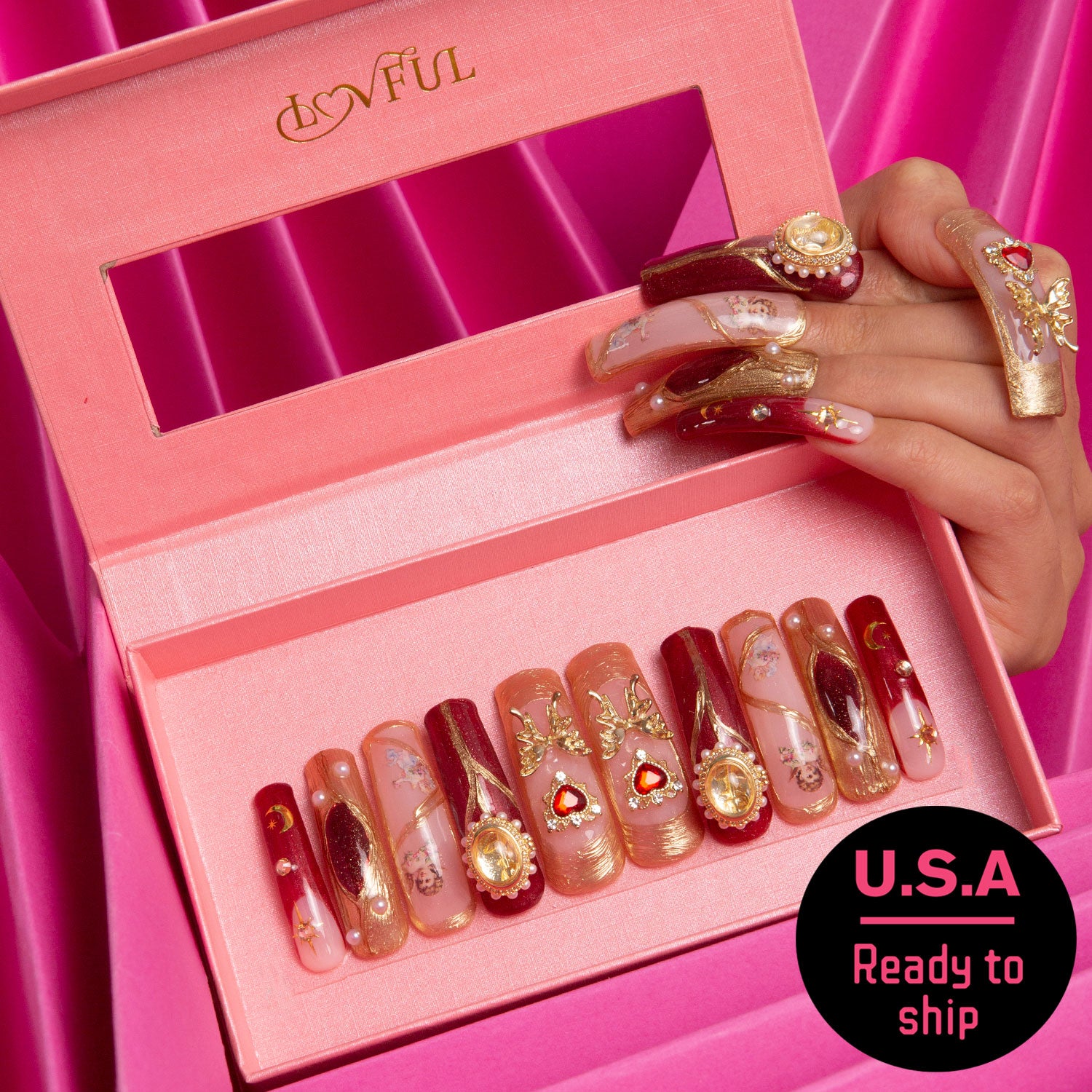 Verona Handmade Curve Nails H186 RTS