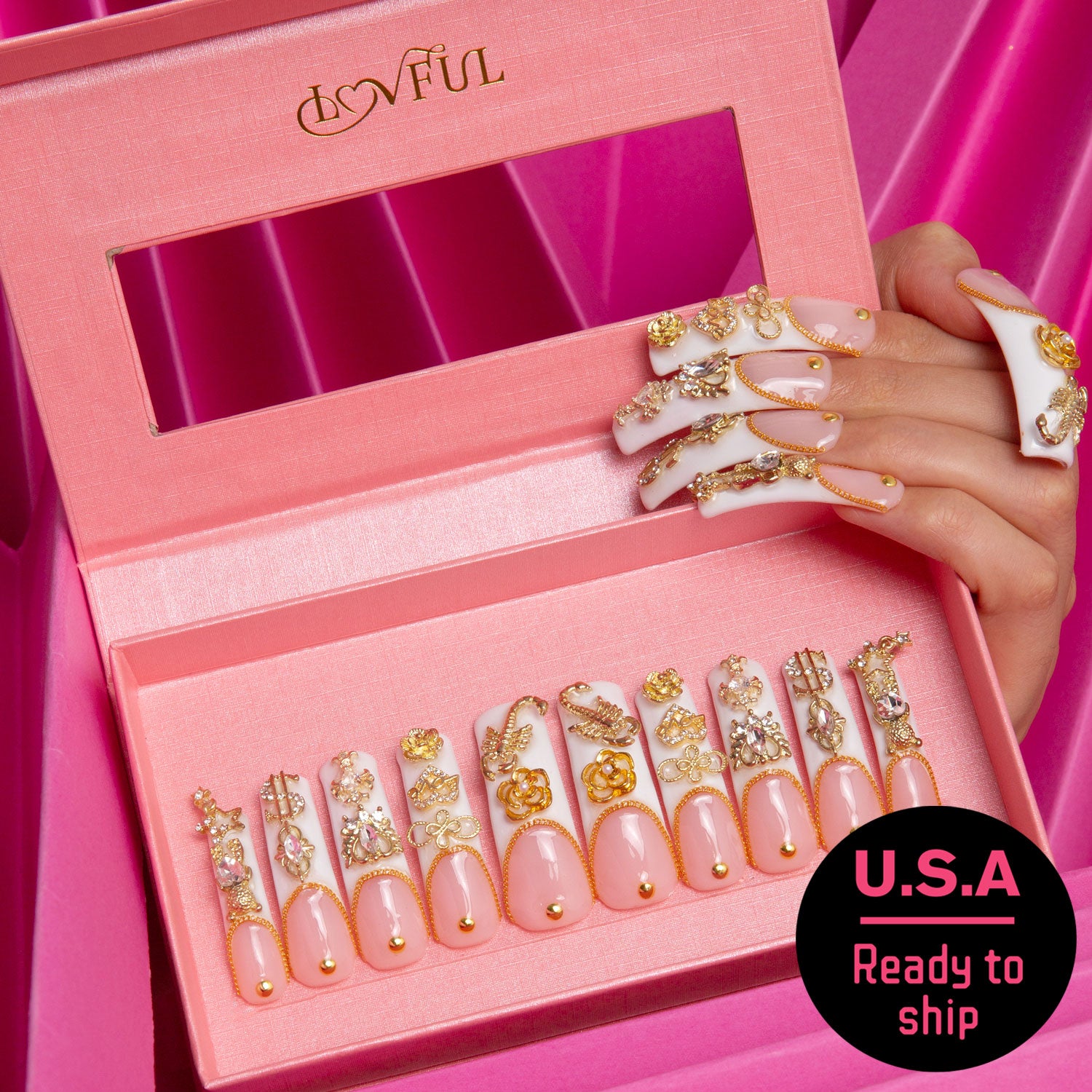 Chicago Handmade Curve Nails H189 RTS