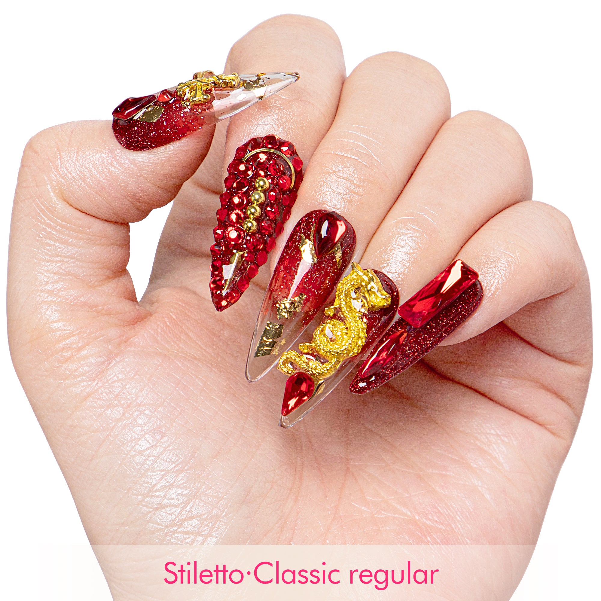Dragon Flame Handmade Nails H190