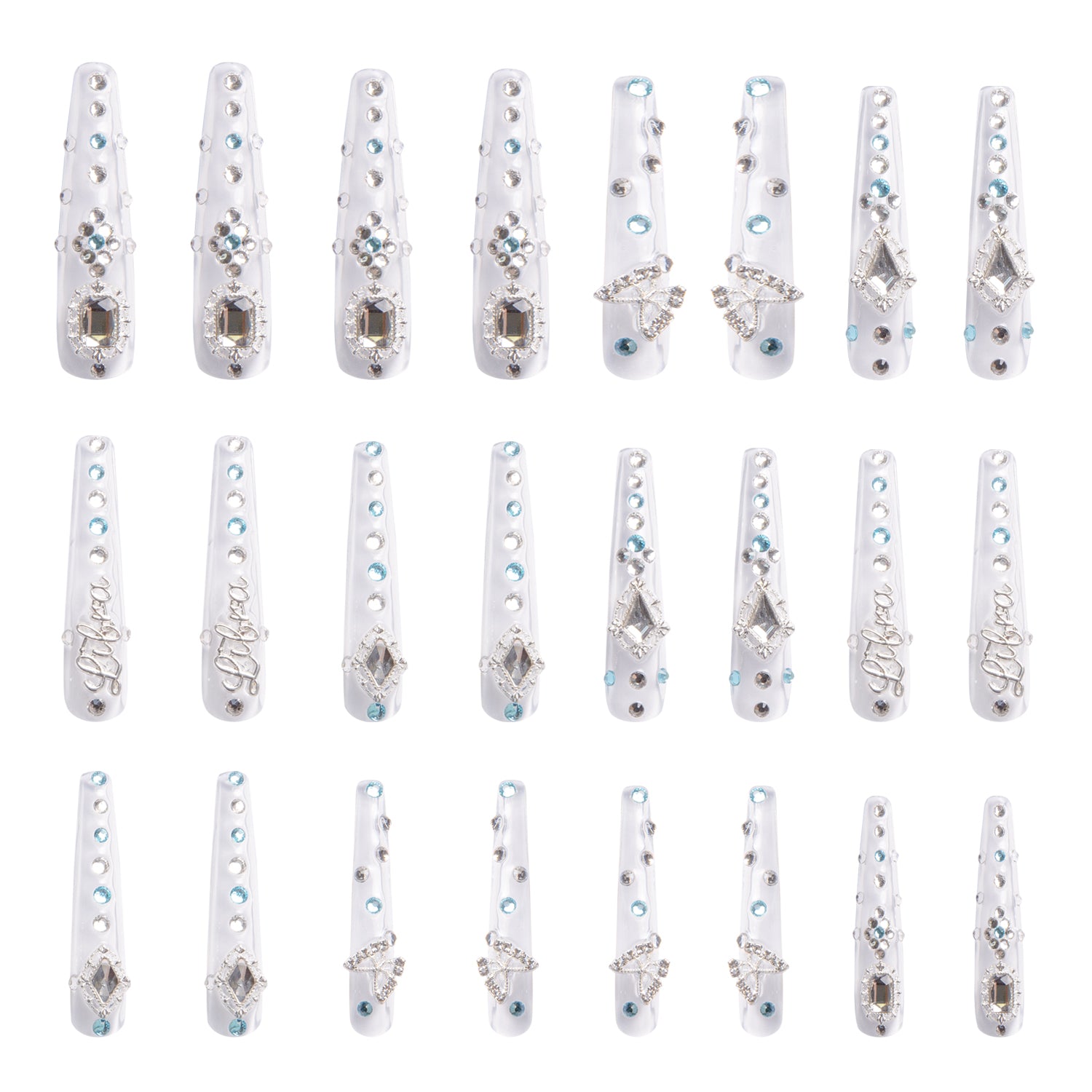 Libra Handmade Nails 24pcs H196