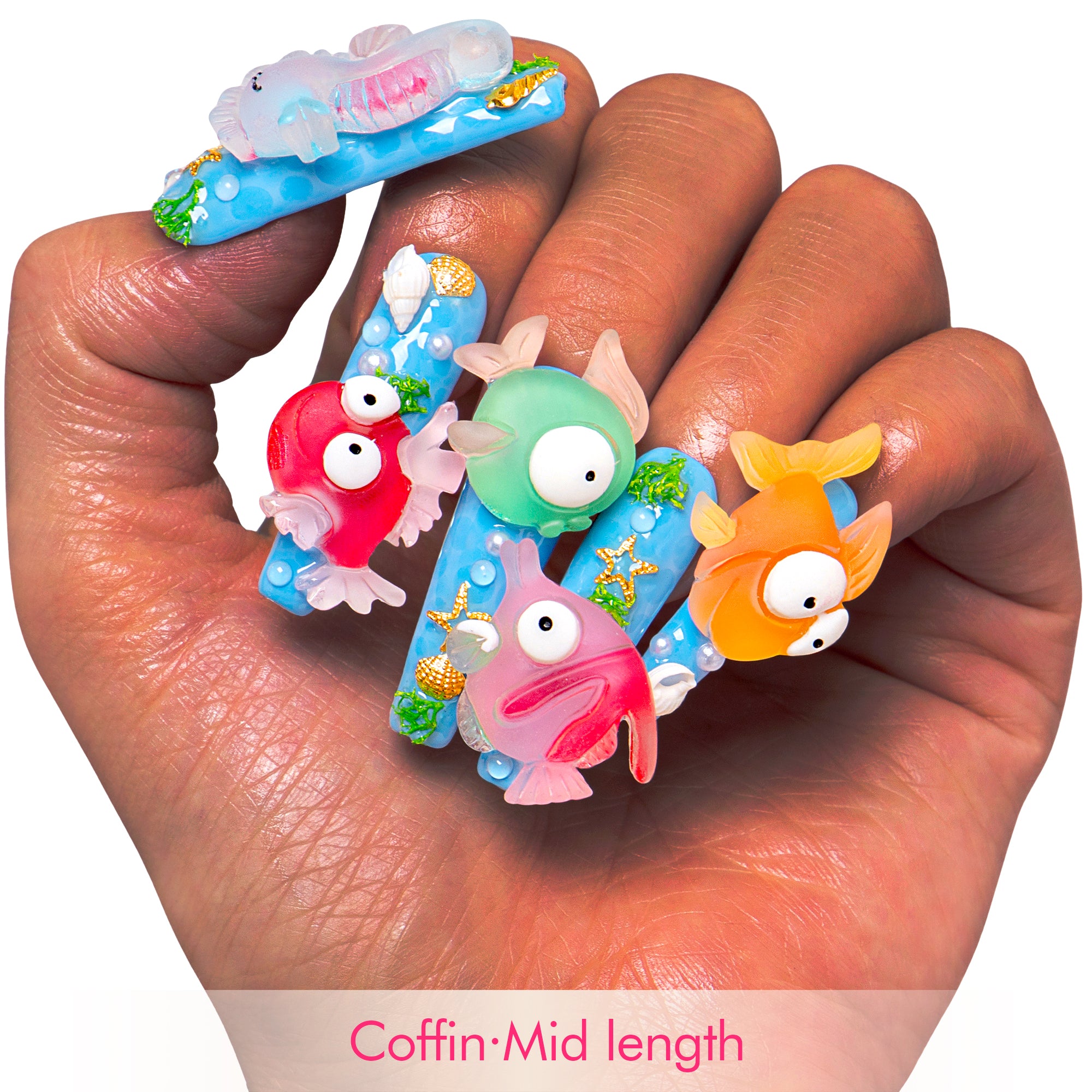 Sea World Handmade Nails H197