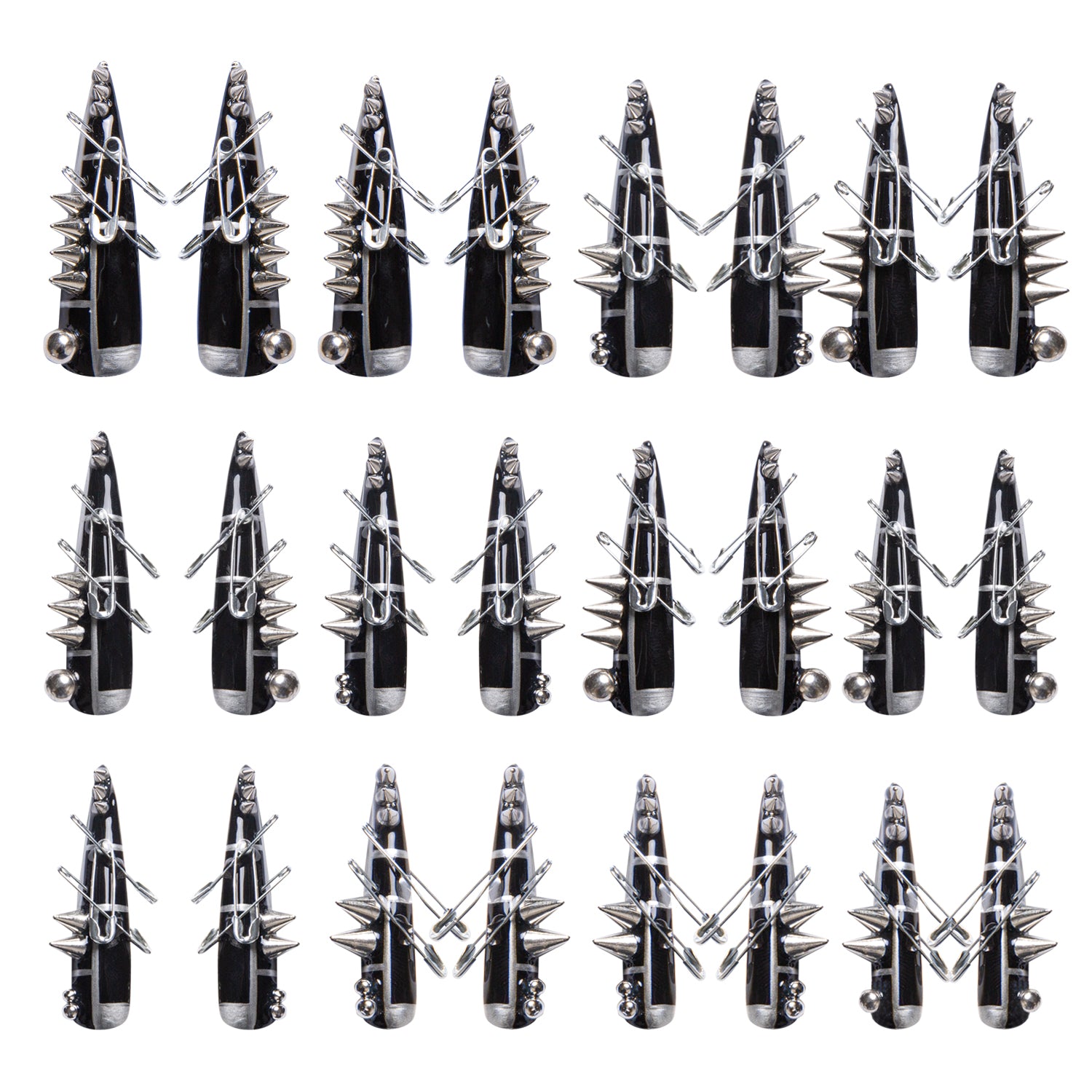 Slayer Handmade Nails 24pcs H201