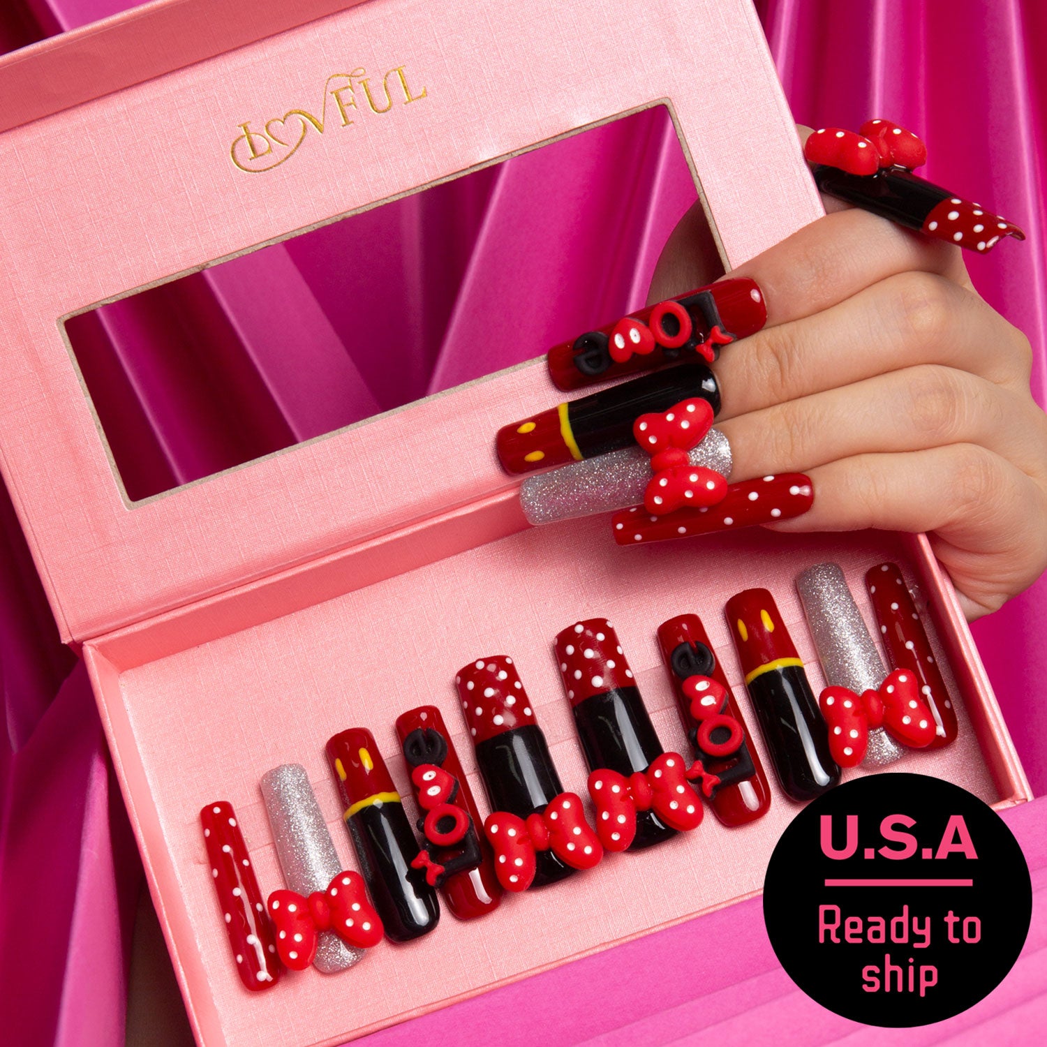 Bowtique Handmade Square Nails H202 RTS