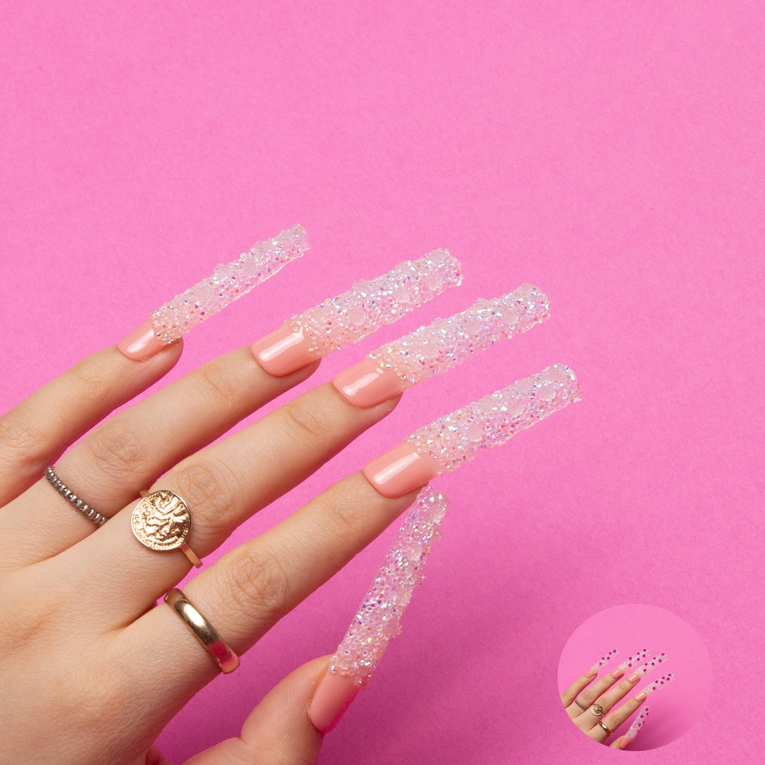 Amour Blanc Handmade Nails 24pcs H205