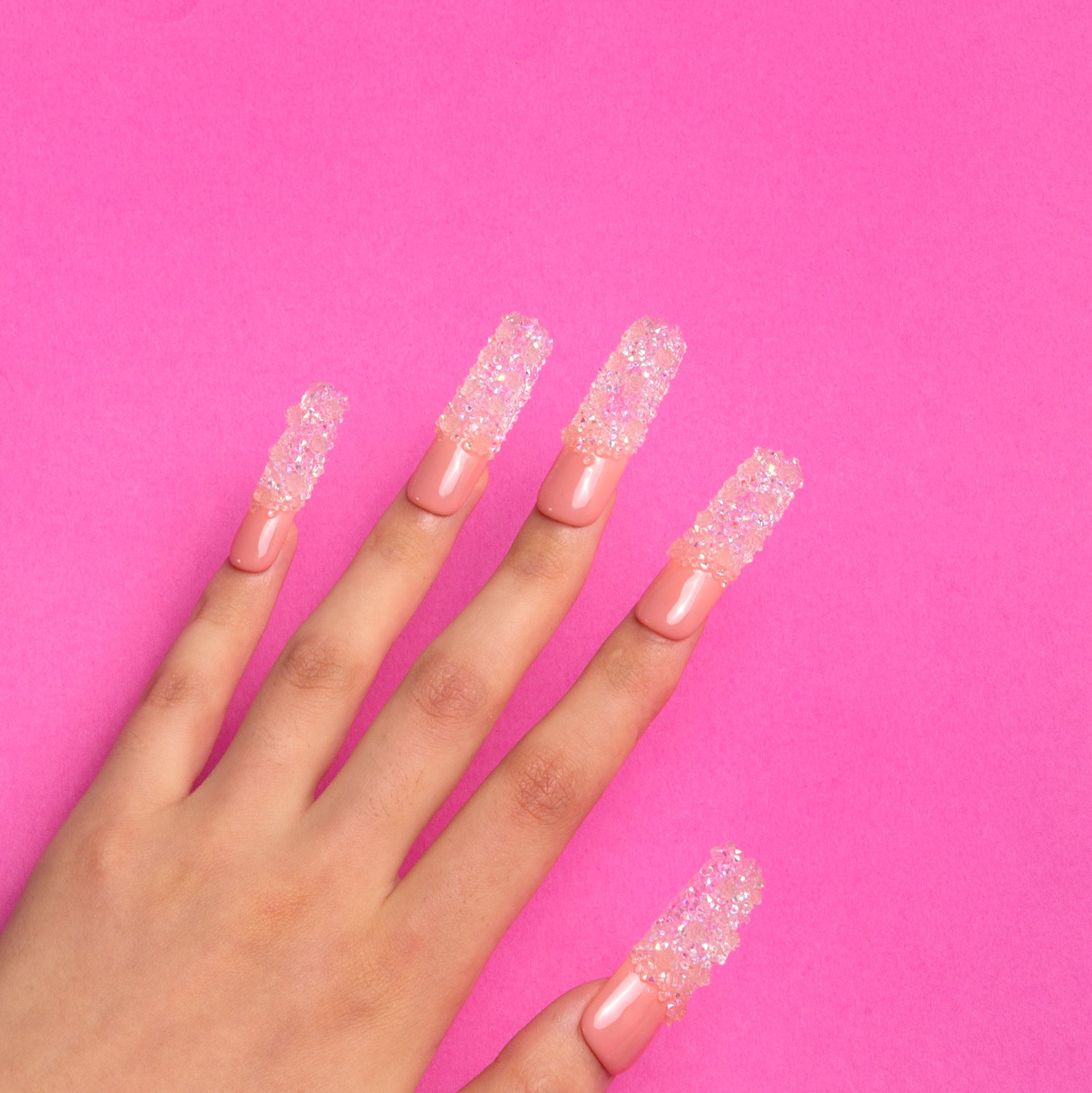 Amour Blanc Handmade Square Nails H205 RTS