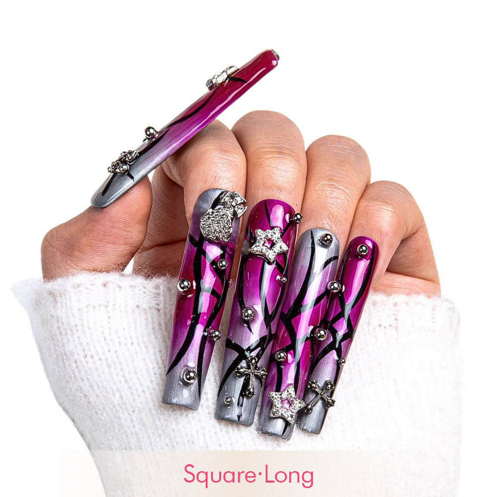 Galaxy Seeker Handmade Nails H210