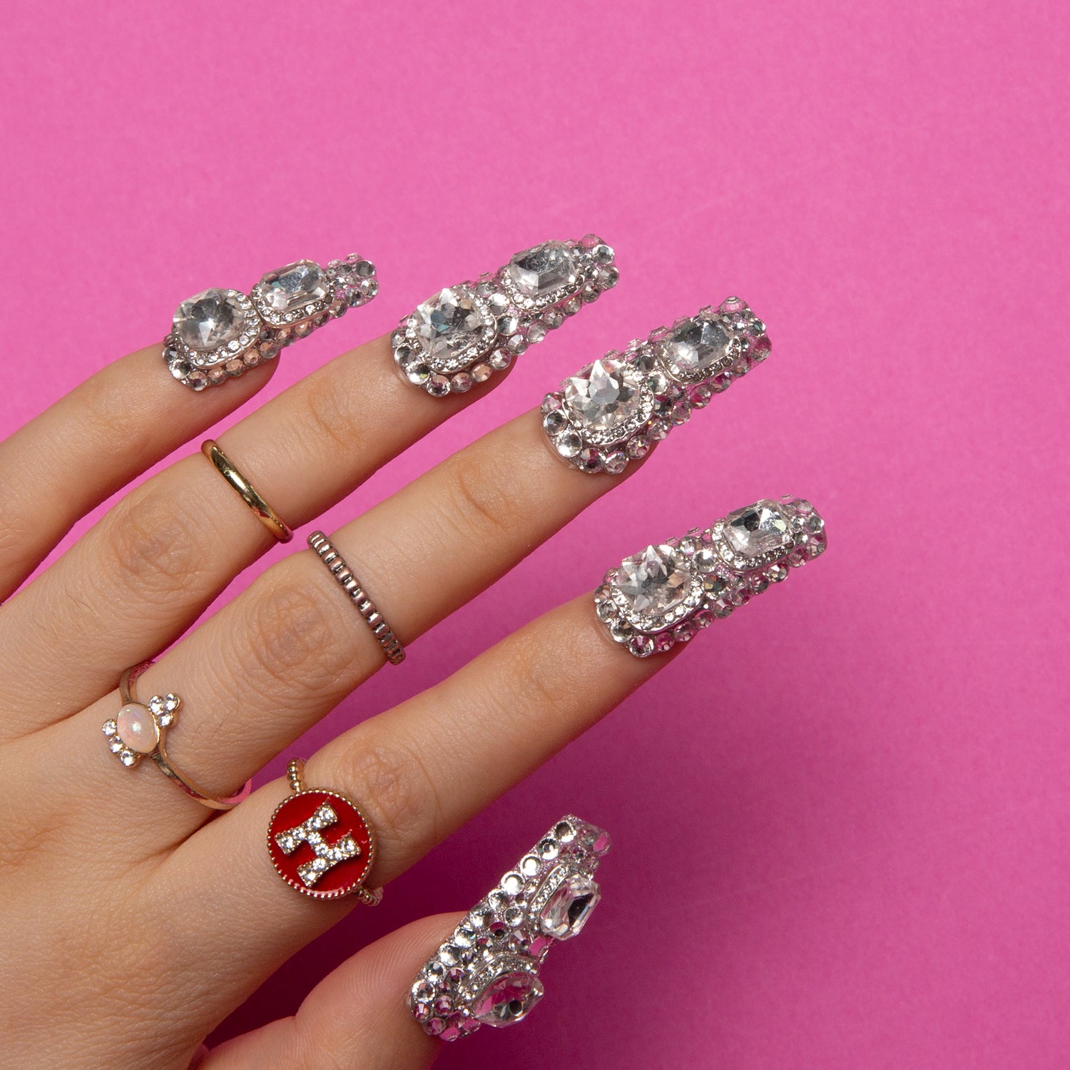Silver Majesty Handmade Coffin Nails H212 RTS