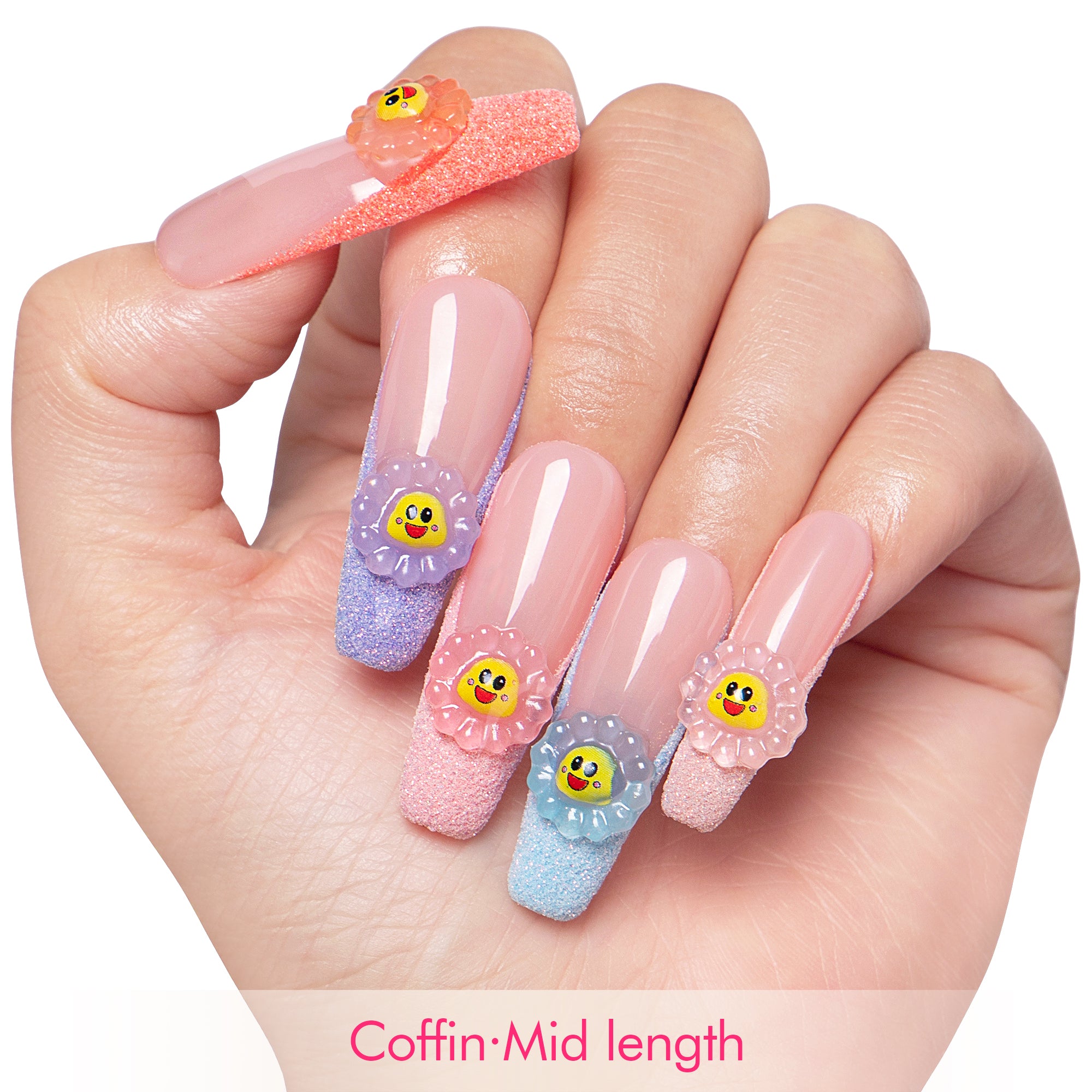 Sunny Glow Handmade Nails H213