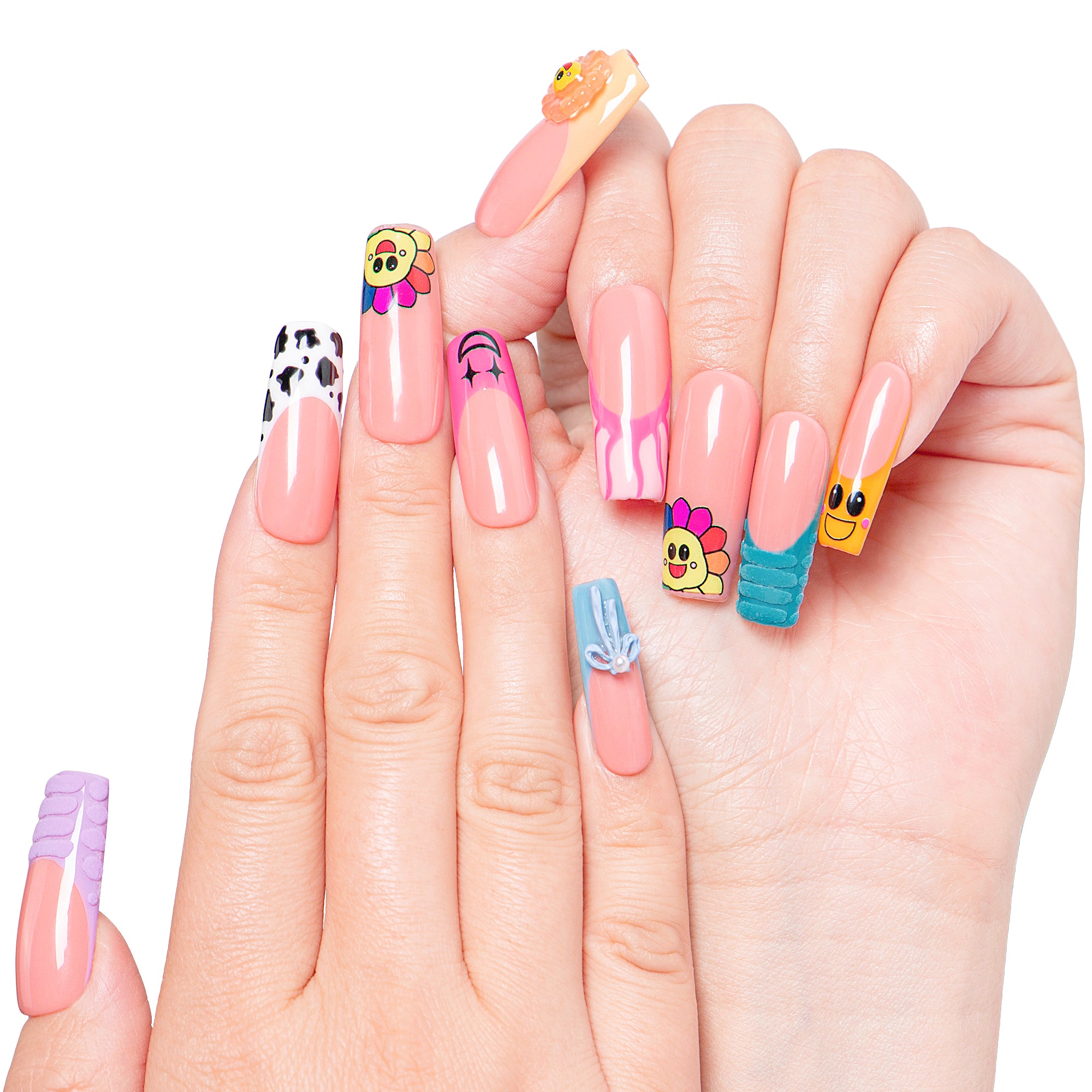 Sunny Pop Handmade Nails H222