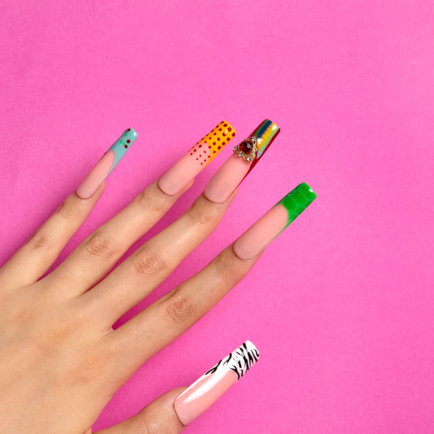 The Wonderful Meadow Handmade Square Nails H224 RTS