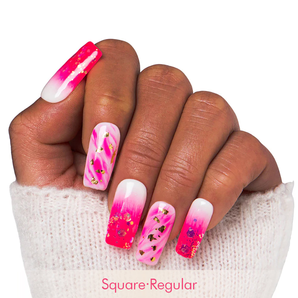 Light in Heart Handmade Nails GLOW IN THE DARK H24