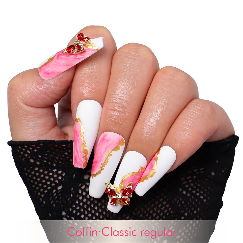 Into The Pink Handmade Nails H243