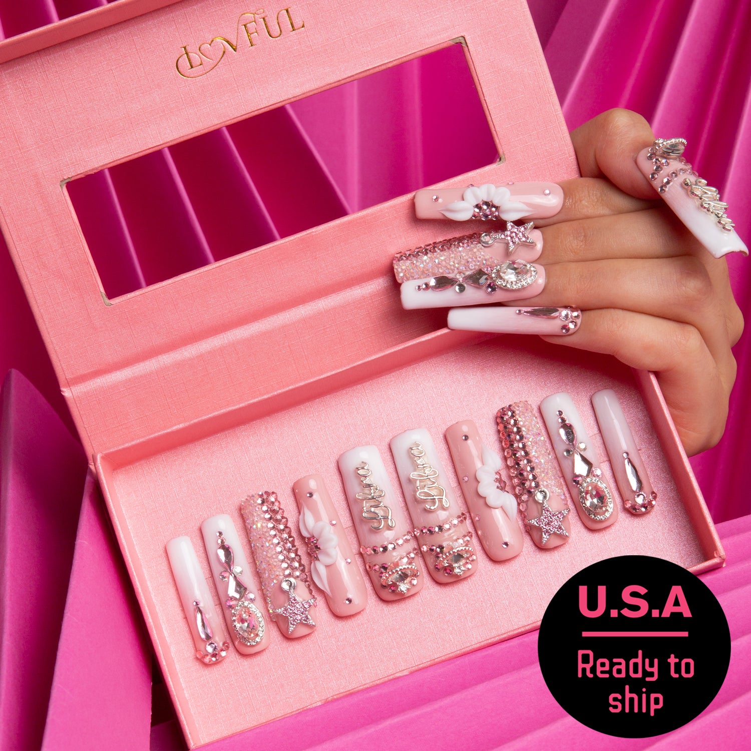 Libra Handmade Square Nails H245 RTS