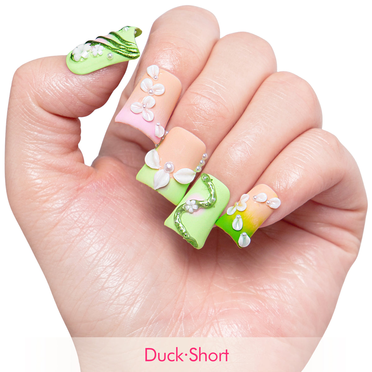 Green Fairy Handmade Nails H246
