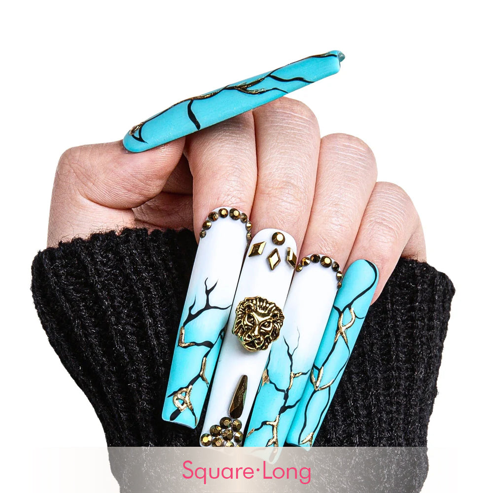 Azure Lion Handmade Nails H250