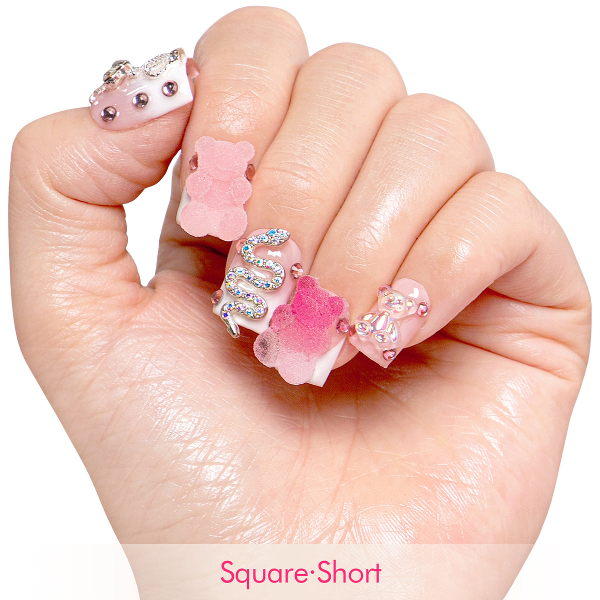 Gummy Bear Glam Handmade Nails H26