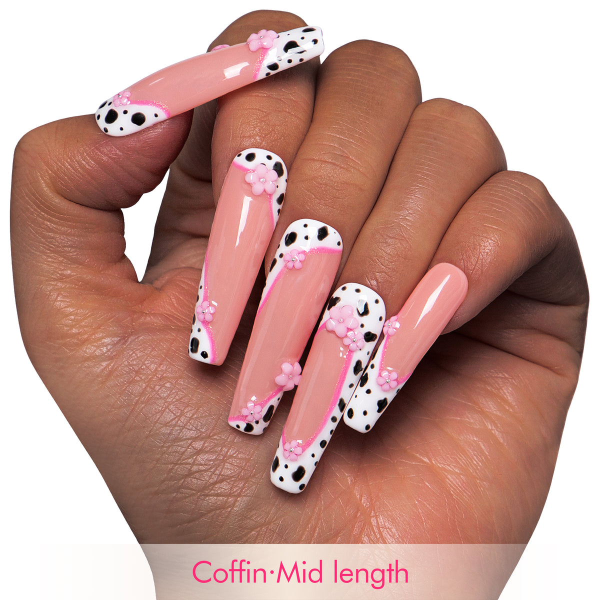 Cowgirl Pink Handmade Nails H268